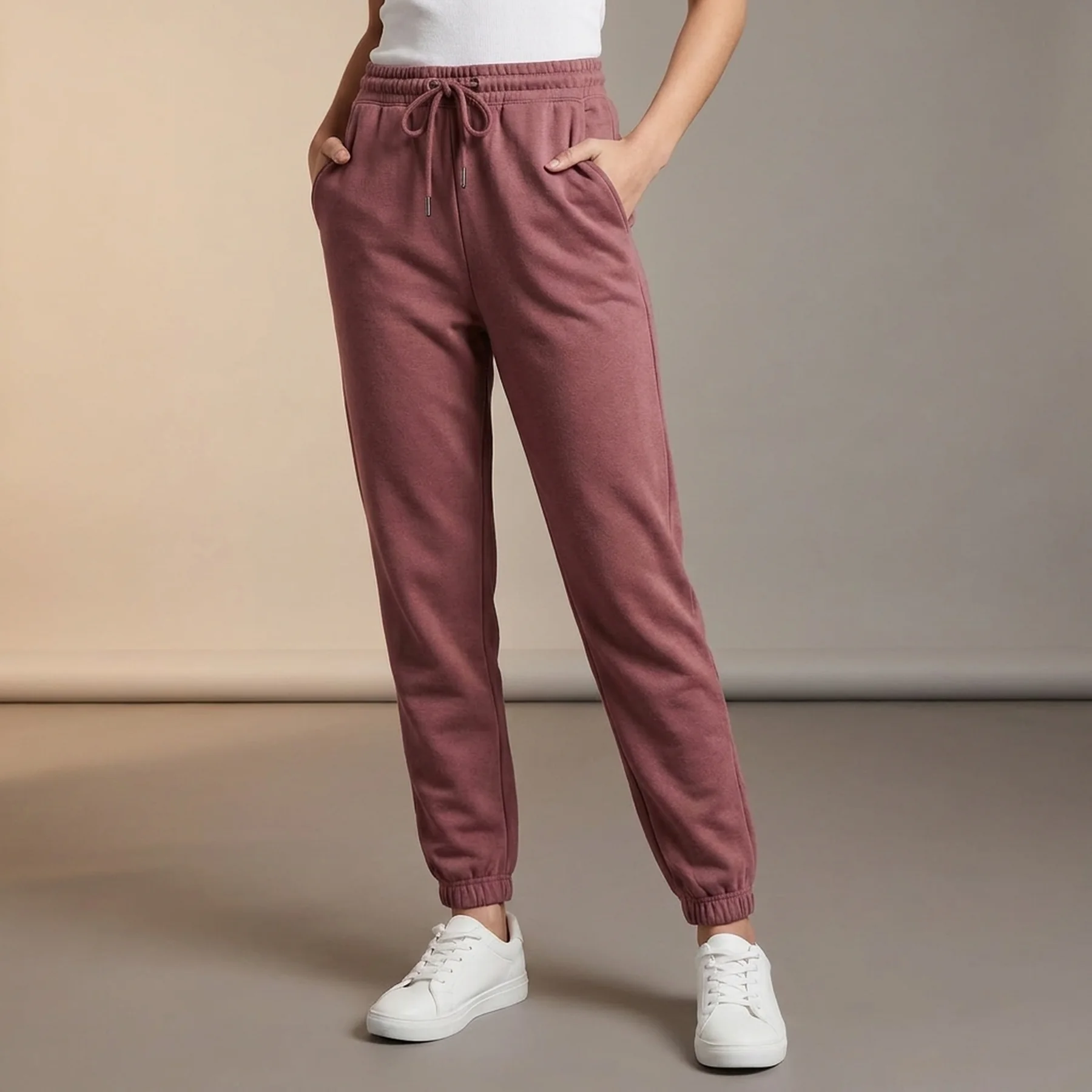 Штани ONLFEEL LIFE NEW PANT NOOS SWT 15243747-Rose Brown ONLY M/32 Розовий