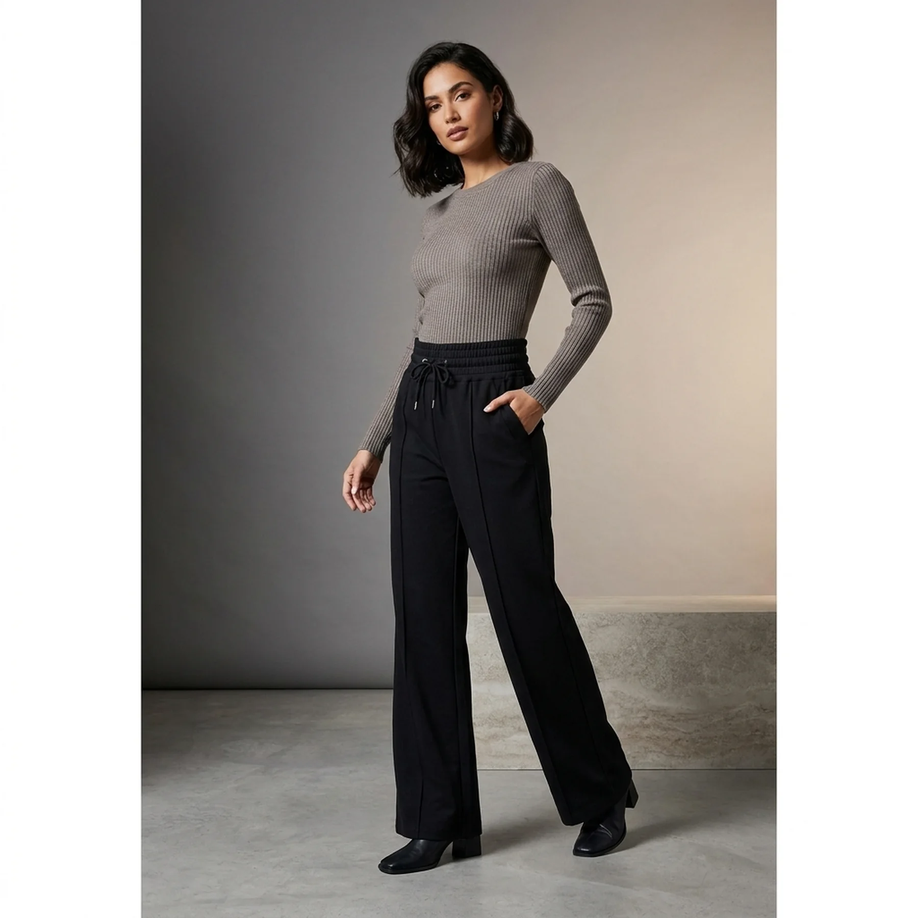 Штани ONLMARIYA X-HW STRAIGHT PULL-UP PNT 15243732-Black ONLY M/32 Чорний
