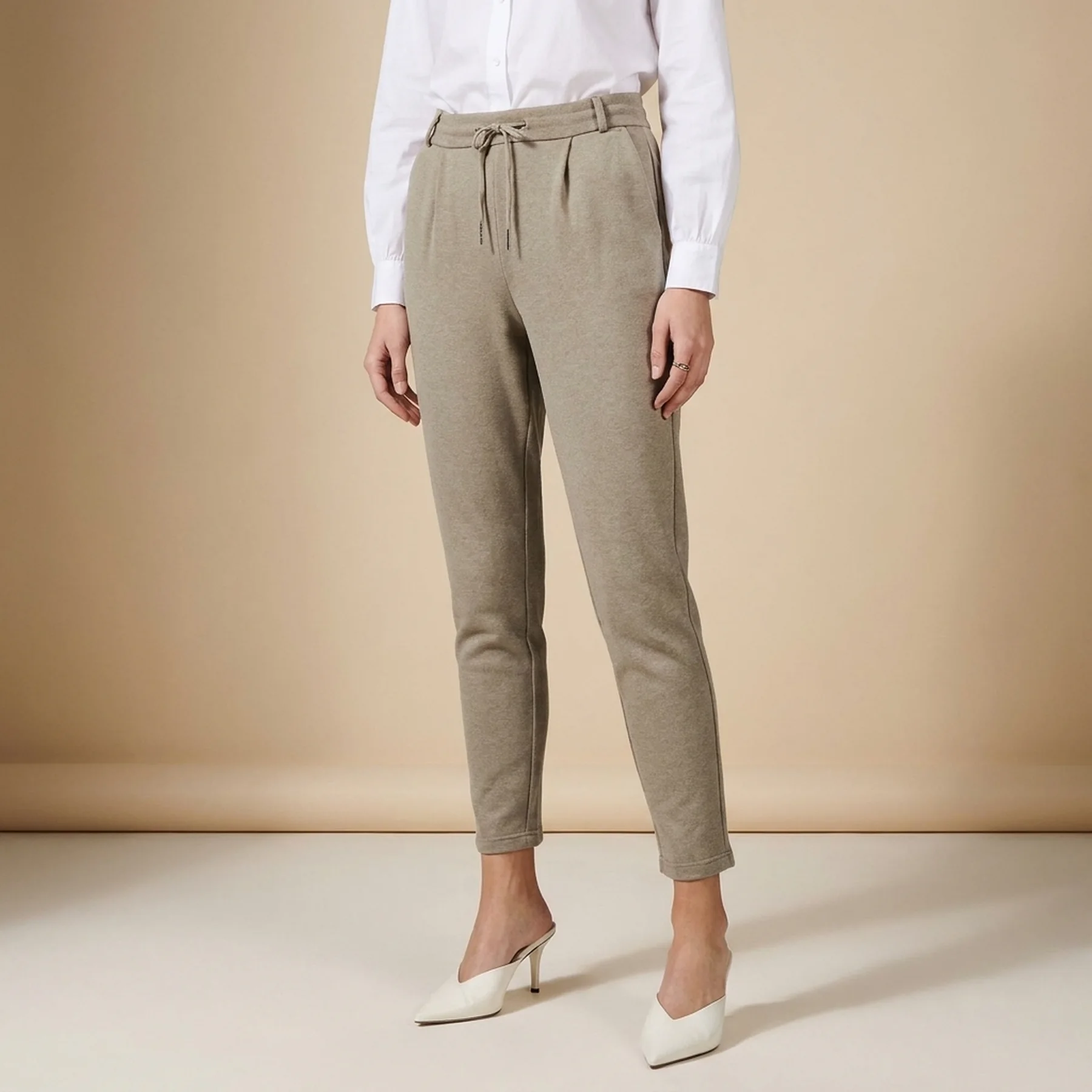 Штани ONLPOPSWEAT EVERY EASY PNT NOOS 15236294-Walnut ONLY L/32 Бежевий