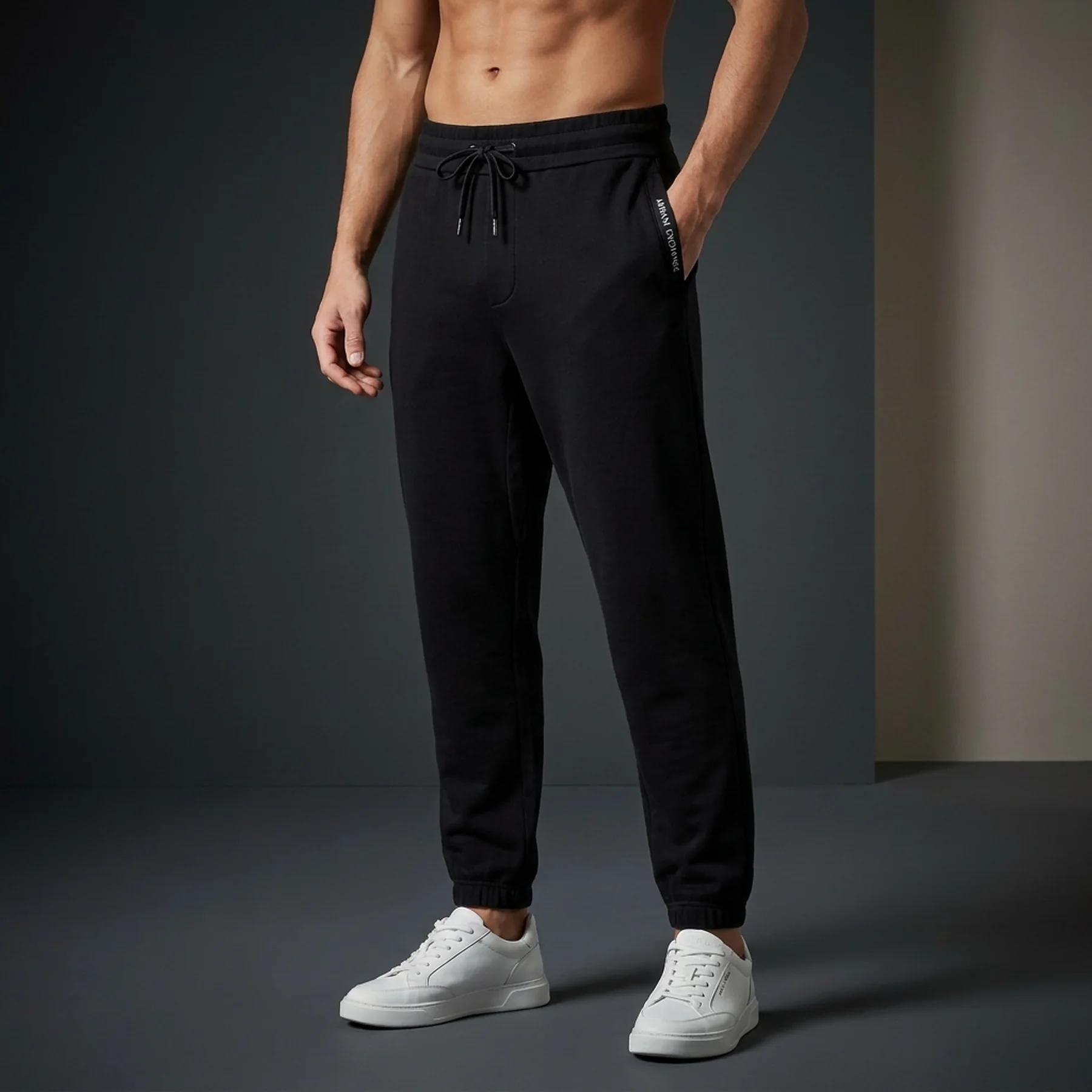 Штани спортивні Armani Exchange 1159812051 (Чорний, XL)