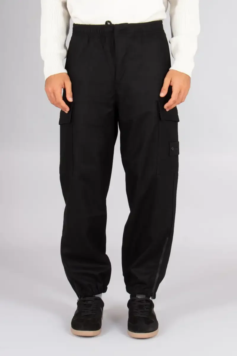 Штани Stone Island (Ghost Piece Wool-Nylon, Black)