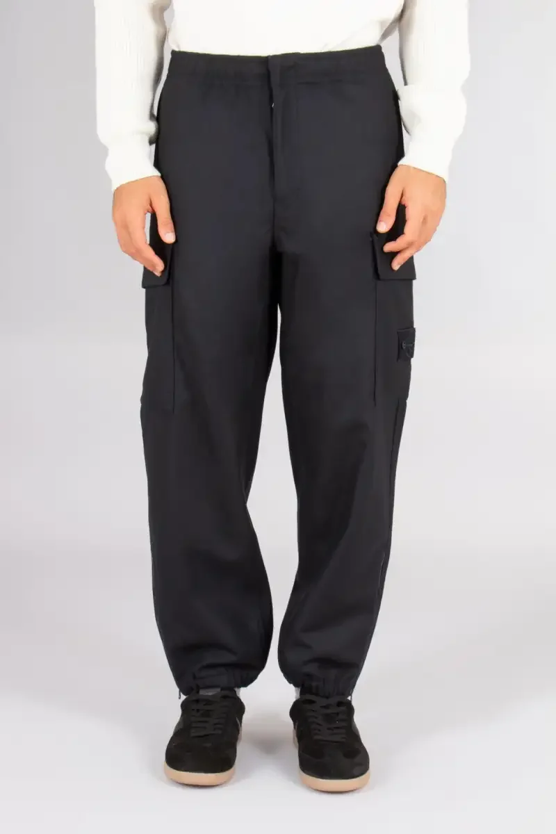 Штани Stone Island (Ghost Piece Wool-Nylon, Navy Blue)