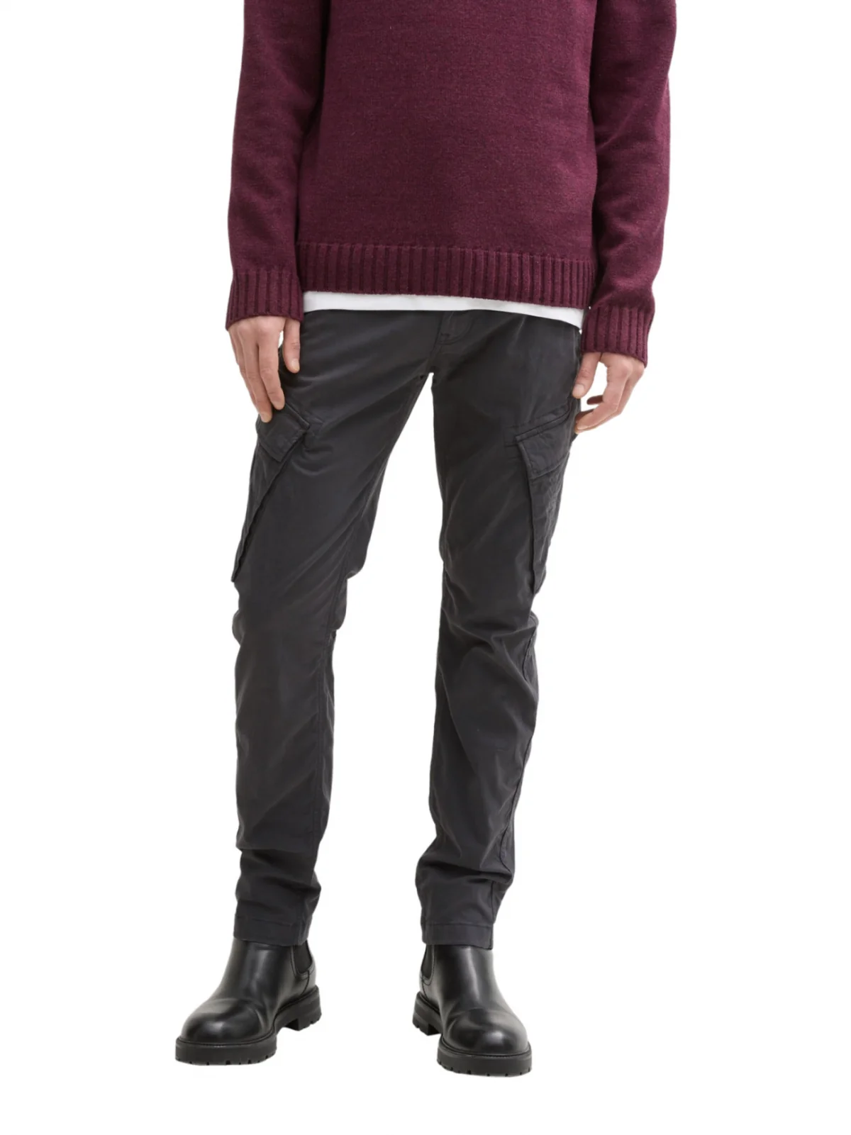 Штани Tapered cargo trousers 1044724-10899 Tom Tailor XXL Темно-сірий