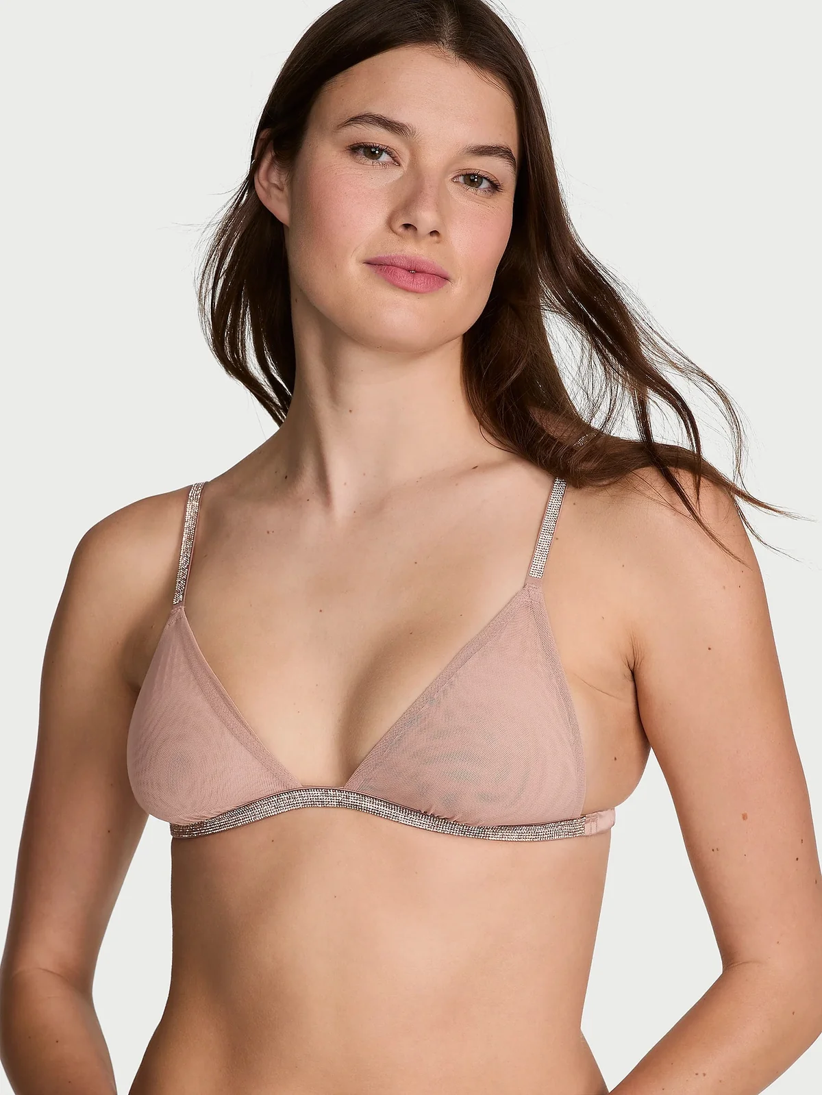 Сітчастий бралетт триангл Victoria's Secret зі стразами 1159840090
