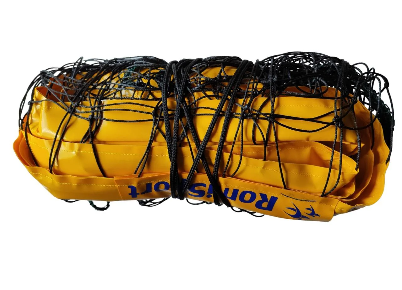 Сітка волейбольна Romi Sport "Basic 2,7 мм.(PE)" Sia000096 black/yellow, 9,5 м.