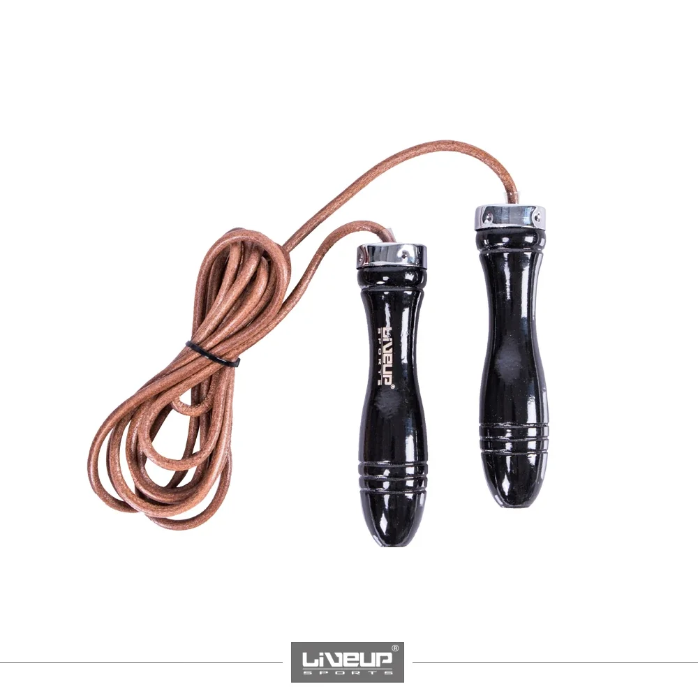 Скакалка шкіряна LiveUp JUMPROPE LEATHER