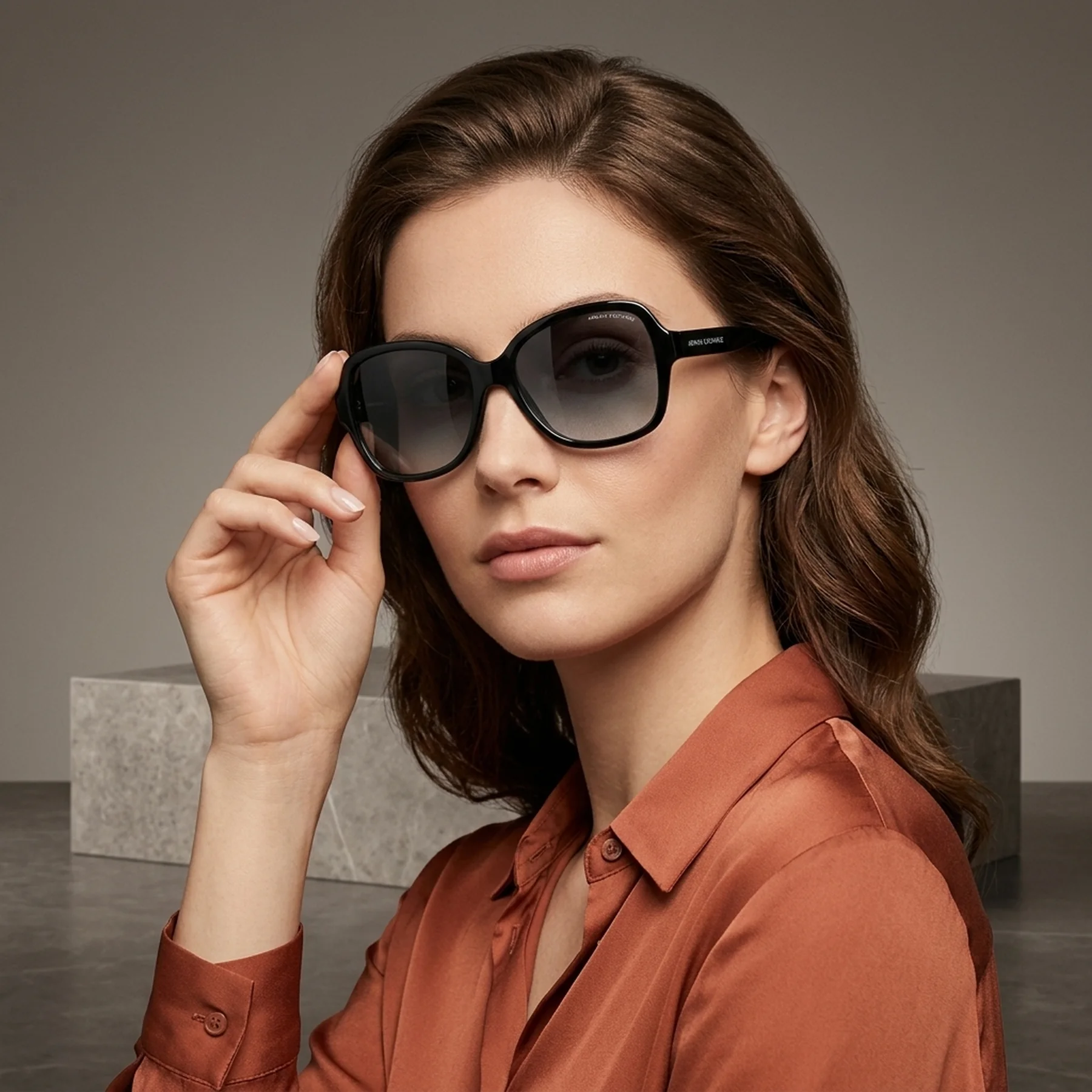 Сонцезахисні окуляри Gradient Butterfly Armani Exchange 1159829298 (Чорний One size)
