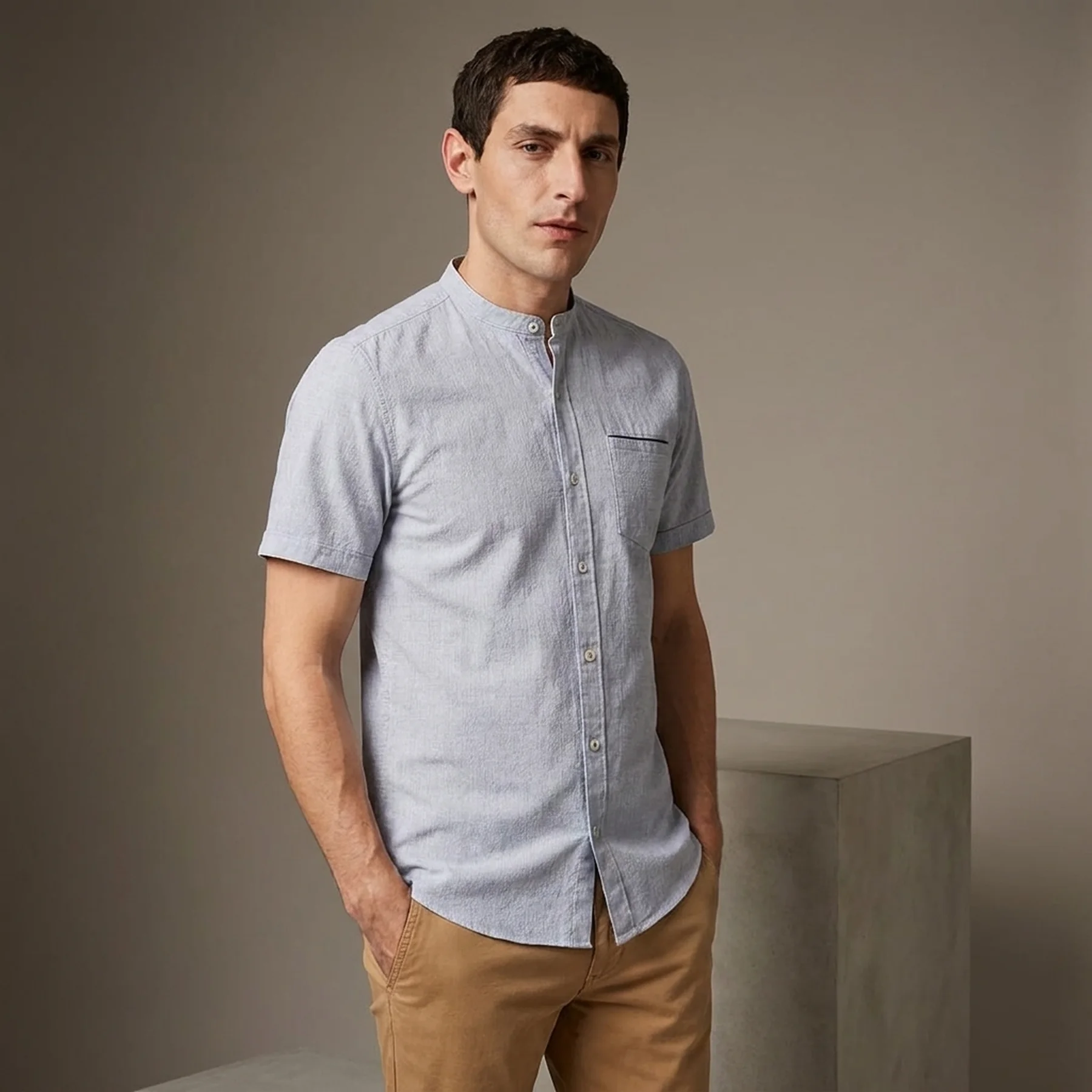 Сорочка 13.103.22.X003-01K1 s.Oliver L Блакитний