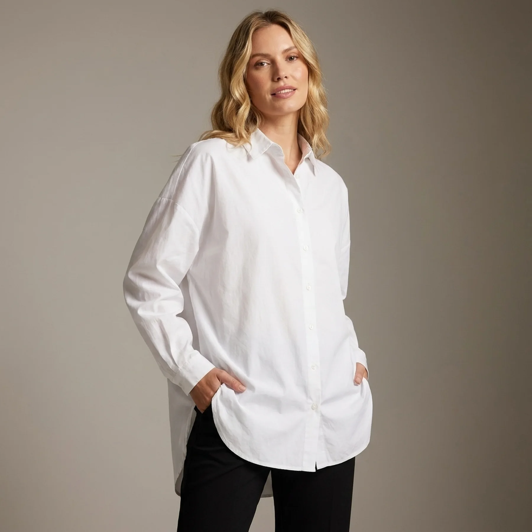 Сорочка JXMISSION LS OVERSIZE SHIRT NOOS 12203891-White JJXX L Білий