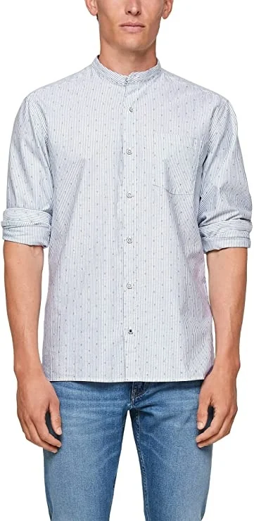 Сорочка Shirt REGULAR FIT 130.10.108.11.120.2102620-01G1 s.Oliver 3XL Блакитний