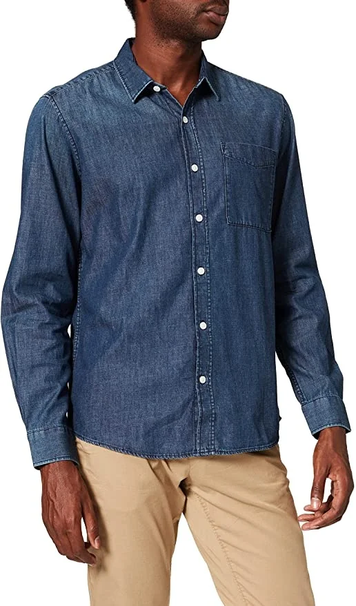 Сорочка Shirt REGULAR FIT 130.10.108.26.120.2103478-56Y5 s.Oliver M Синій