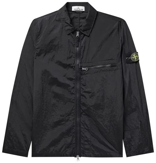 Сорочка Stone Island Logo Patch Overshirt 'Charcoal'