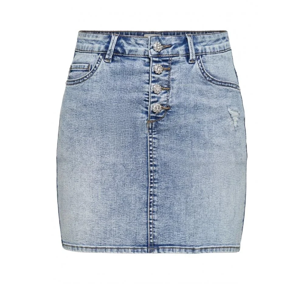 Спідниця ONLCARMEN LIFE REG ACIDDNM SKIRT BJ114-3 15227208-Medium Blue Denim ONLY L Блакитний