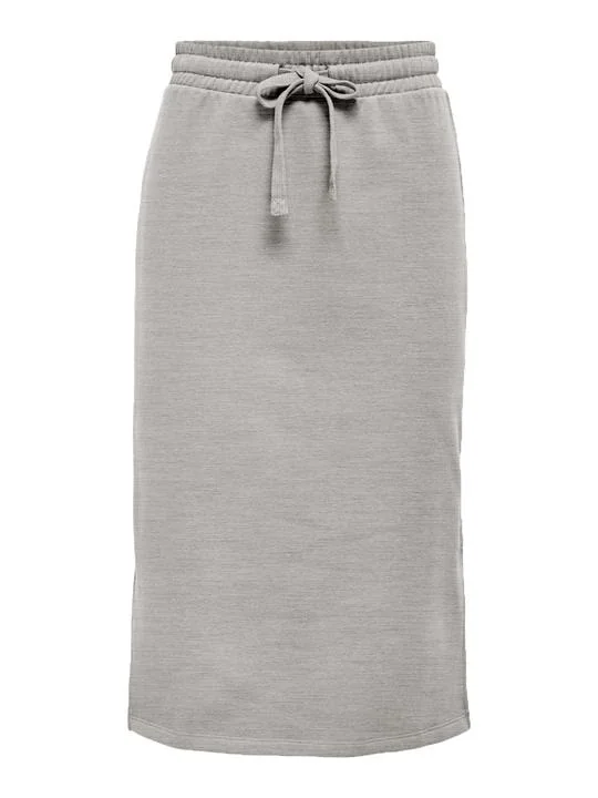 Спідниця ONLWANTED LT CALF SKIRT SWT 15244840-Light Grey Melange ONLY L Сірий