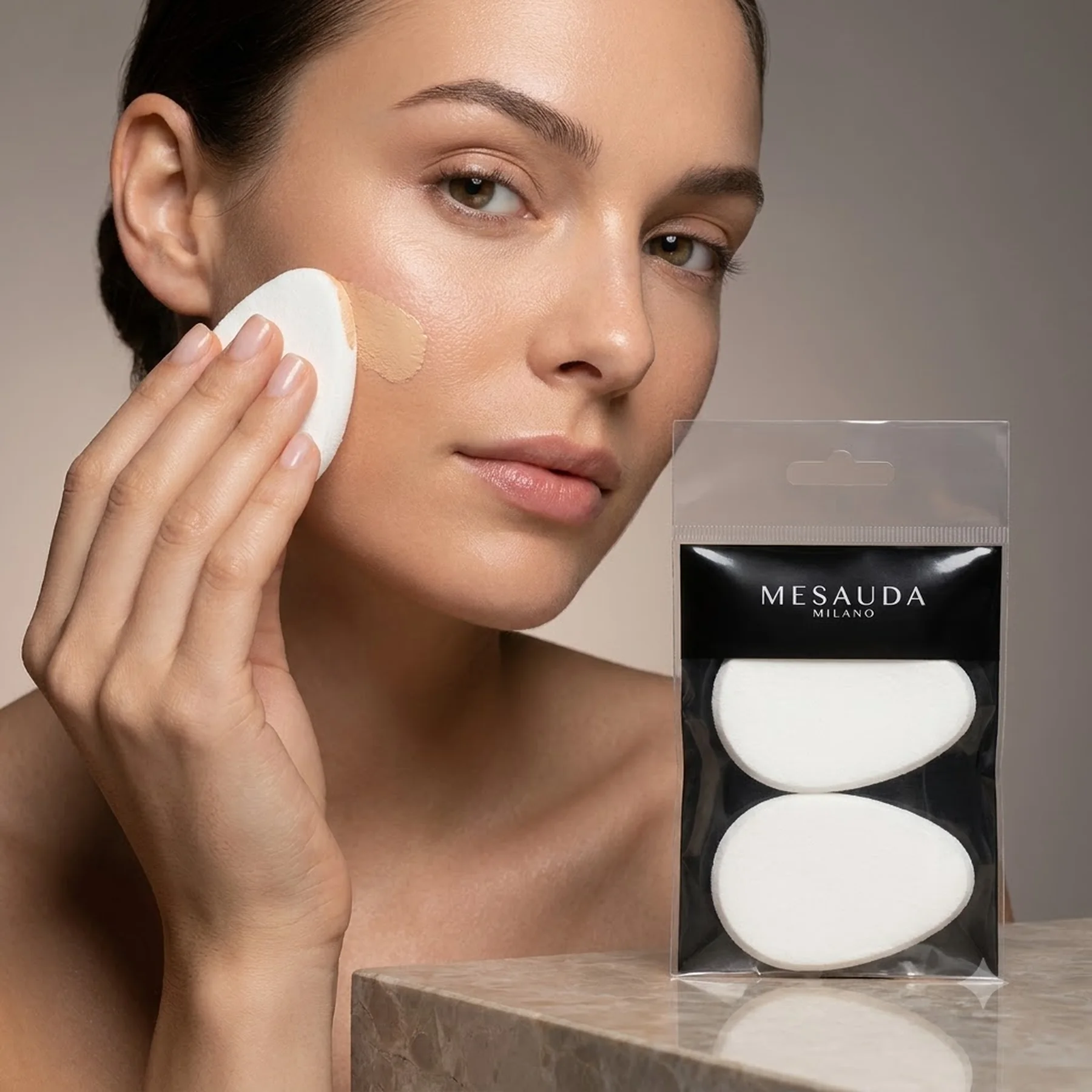 Спонжи для тонального средства MESAUDA Tear Drop Sponges 2 шт.
