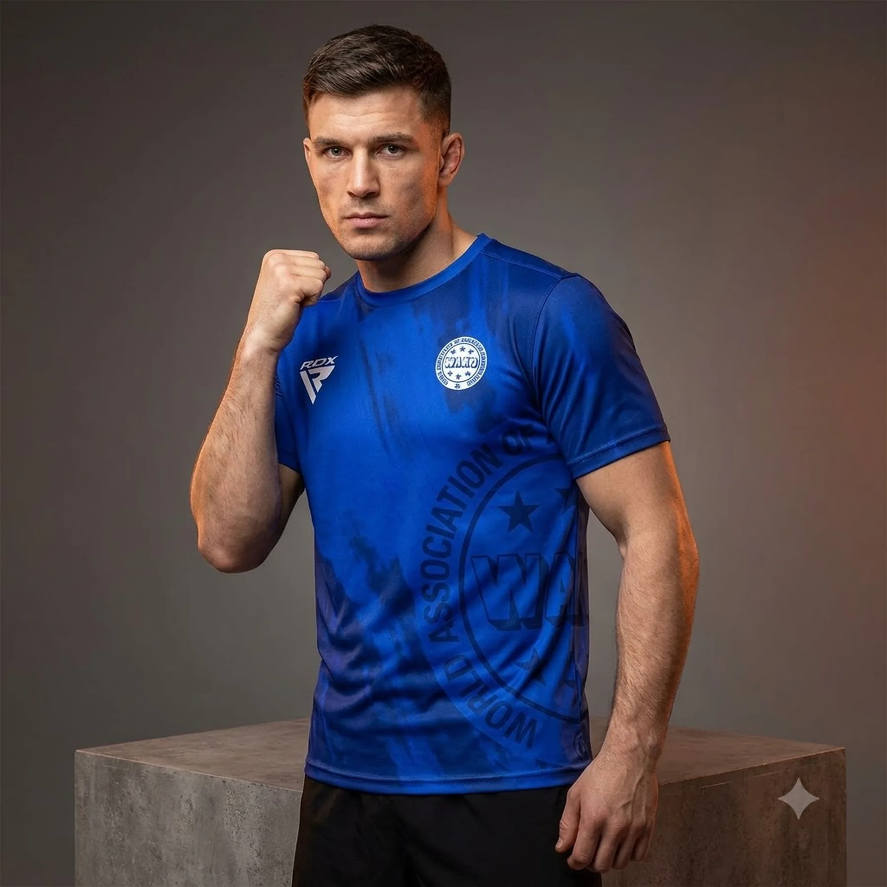 Спортивна футболка RDX WAKO T1 з короткими рукавами Blue L
