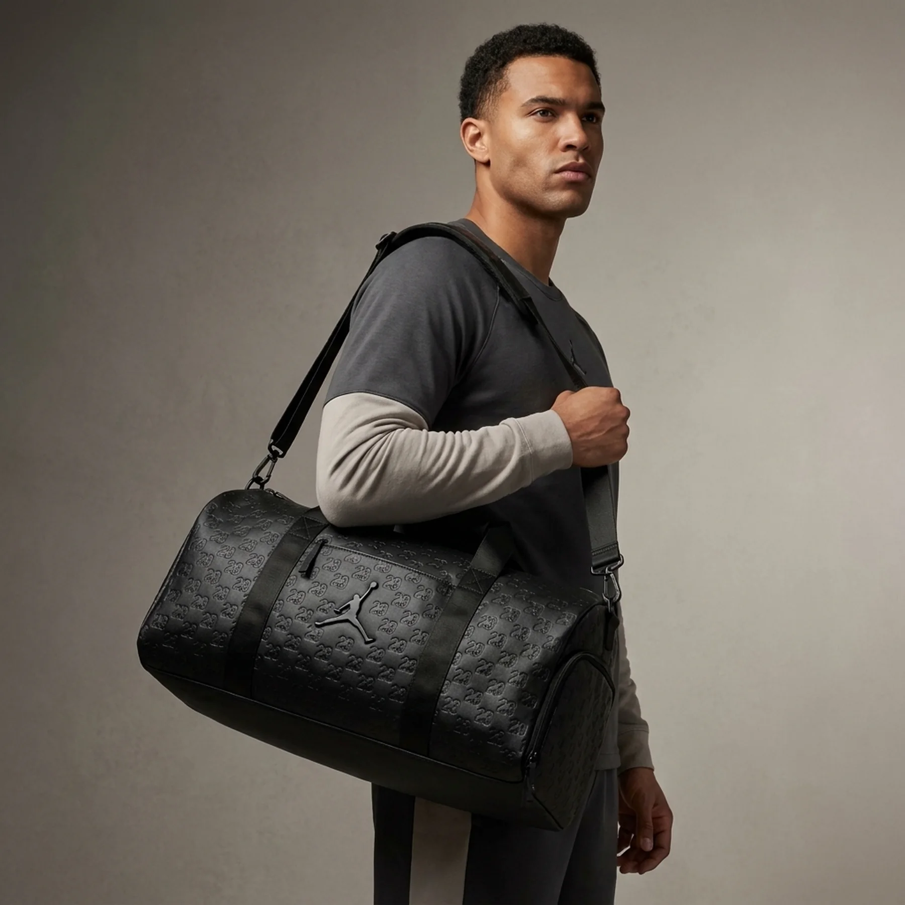 Jordan Monogram Poly Black Duffel 40L