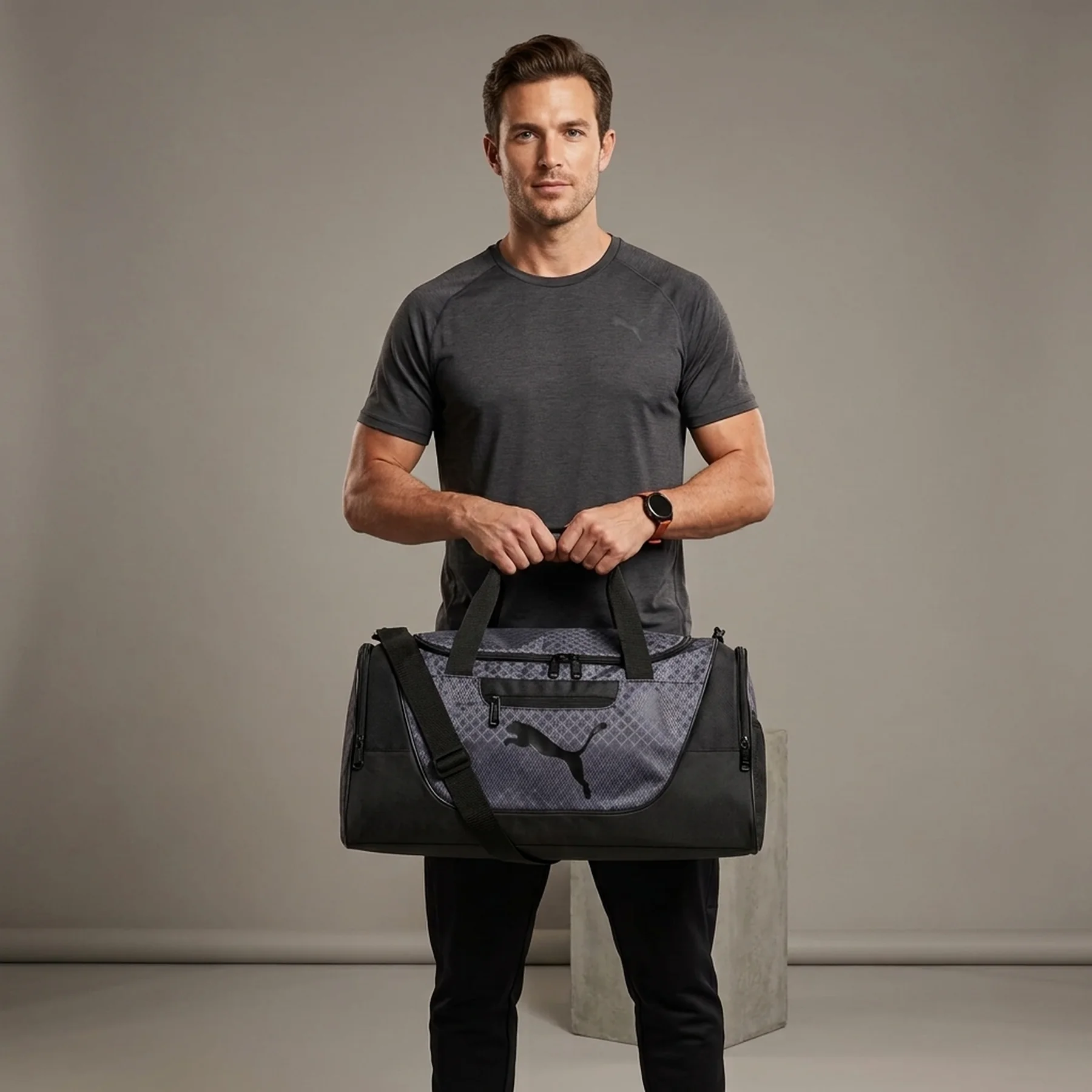 Спортивна сумка Puma 1159843348 (Чорний/Сірий One size)