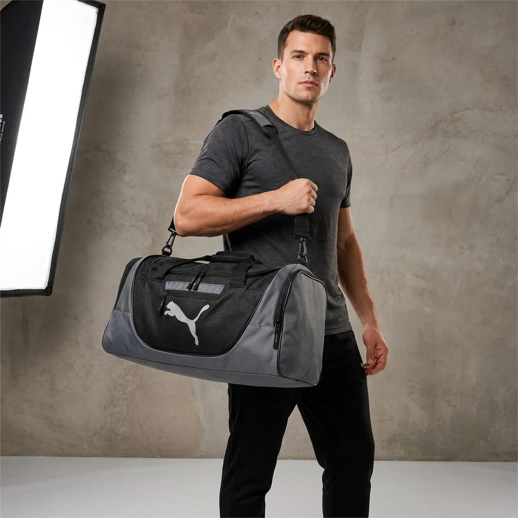 Спортивна сумка Puma 1159848157 Чорний/Сірий