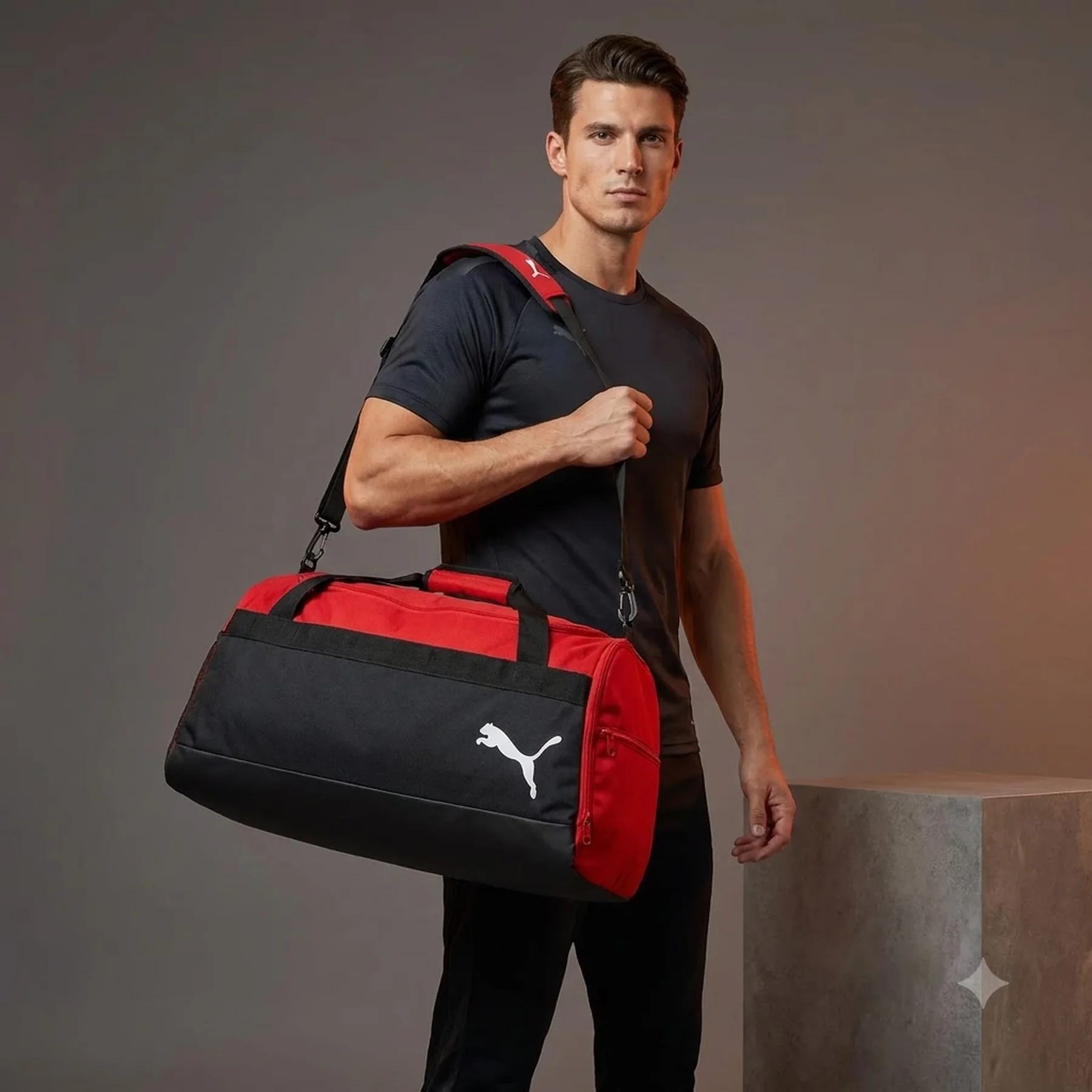 Спортивна сумка Puma Teamgoal Red/Black (076859-01)