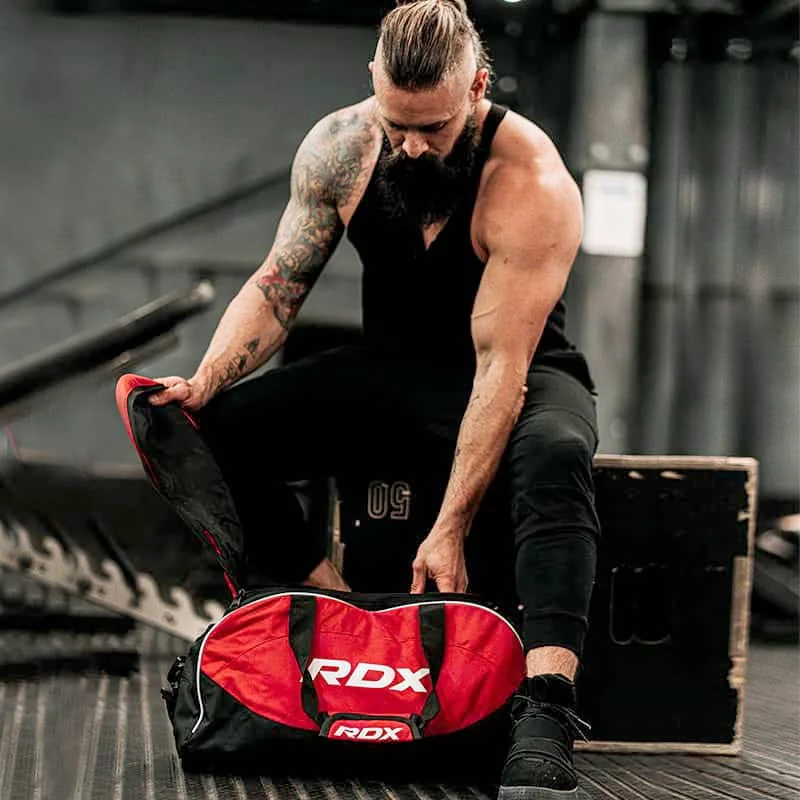 Сумка RDX GYM KIT BAG RDX чорний, червоний 58,5 х 28 см (GKB-R1B)