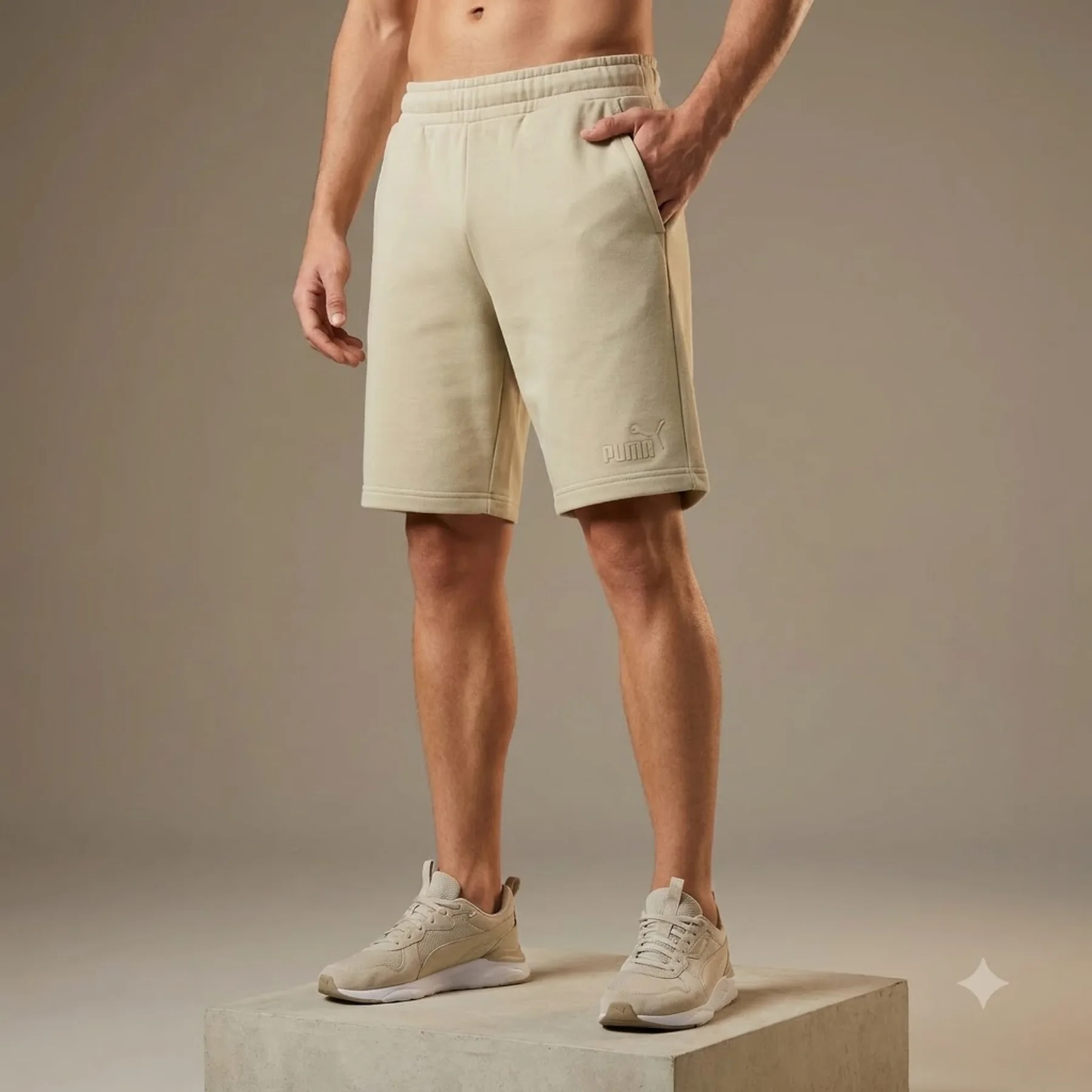 Спортивні шорти ESS ELEVATED Shorts 67517488 Puma XS Бежевий