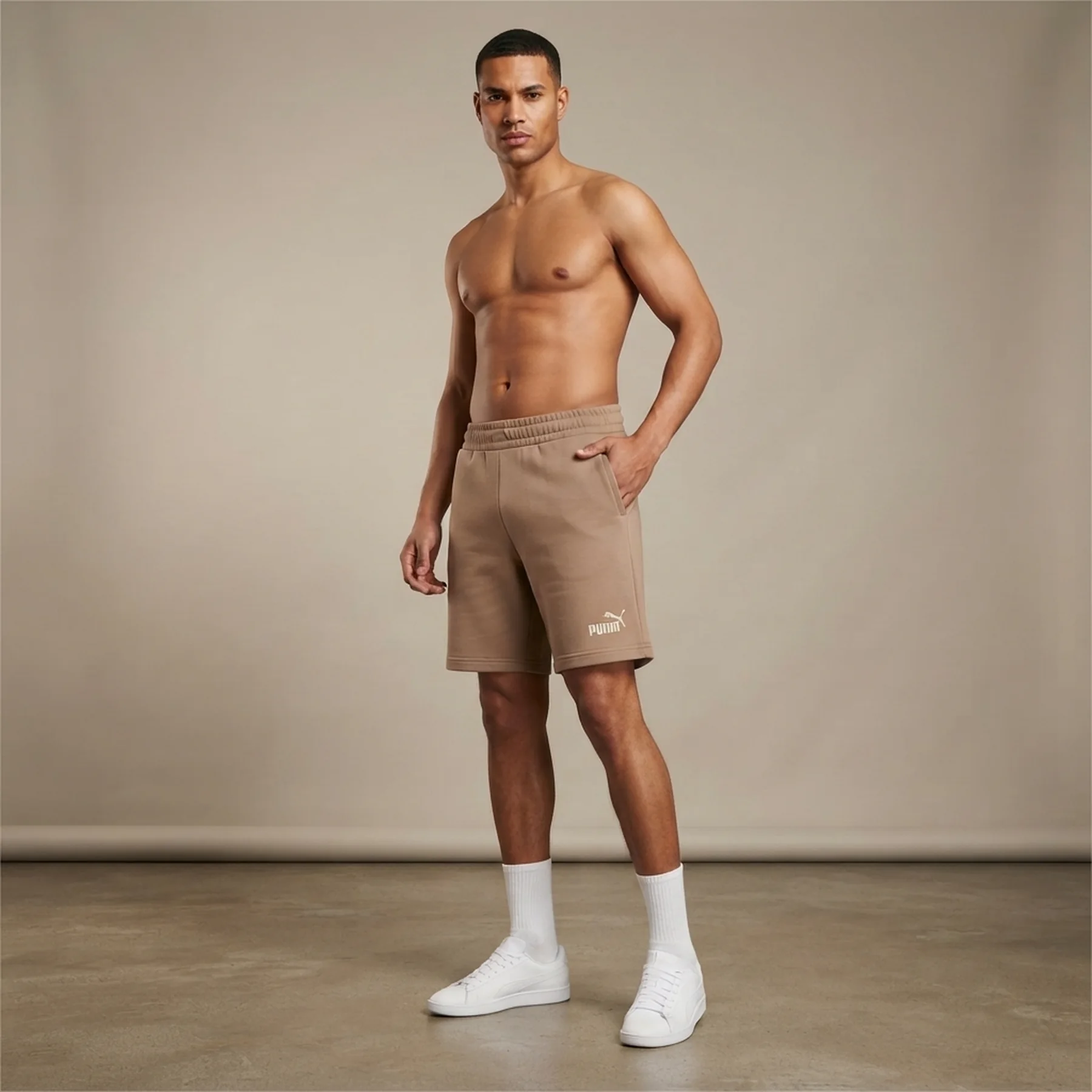 Спортивні шорти ESS No. 1 Logo Shorts 68259593 Puma 3XL Світло-коричневий