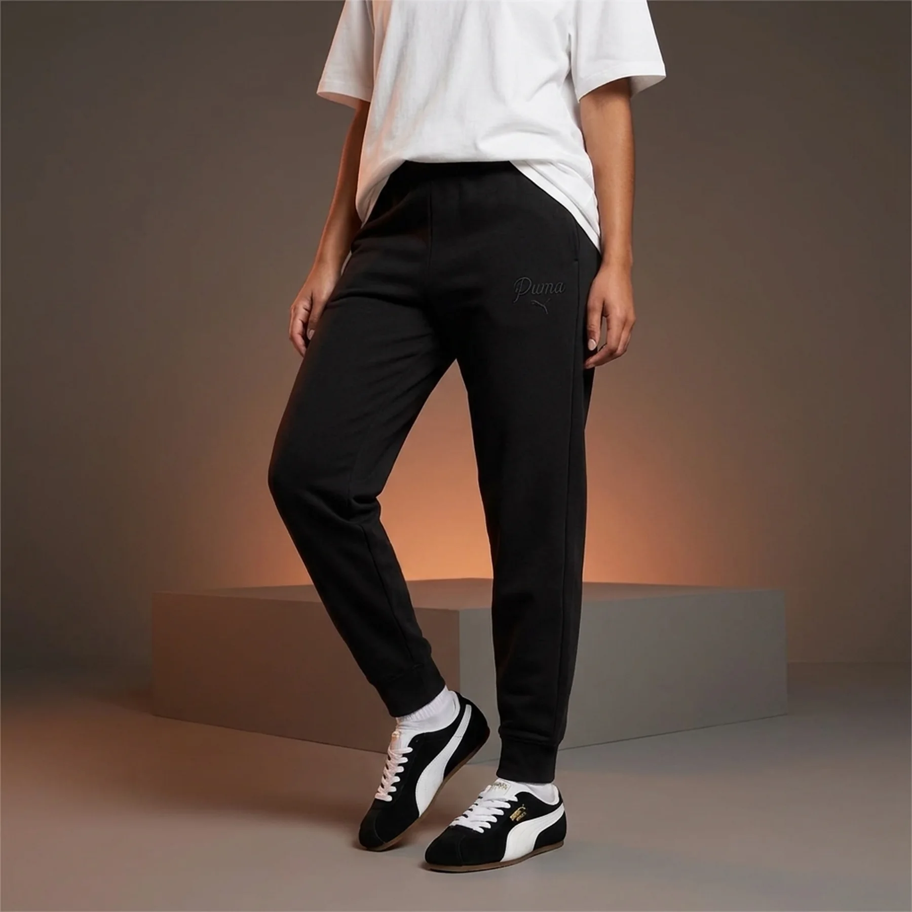 Спортивні штани ESS SCRIPT Sweatpants 69176301 Puma L Чорний