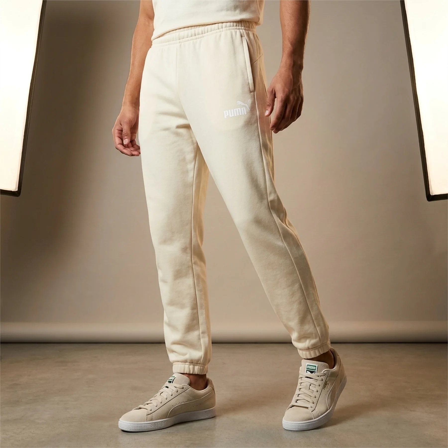 Спортивні штани ESS TAPE Sweatpants 68468087 Puma S Кремовий