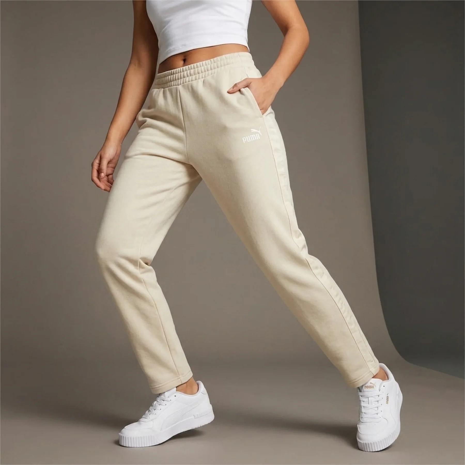 Спортивні штани ESS TAPE Sweatpants 68809887 Puma L Бежевий