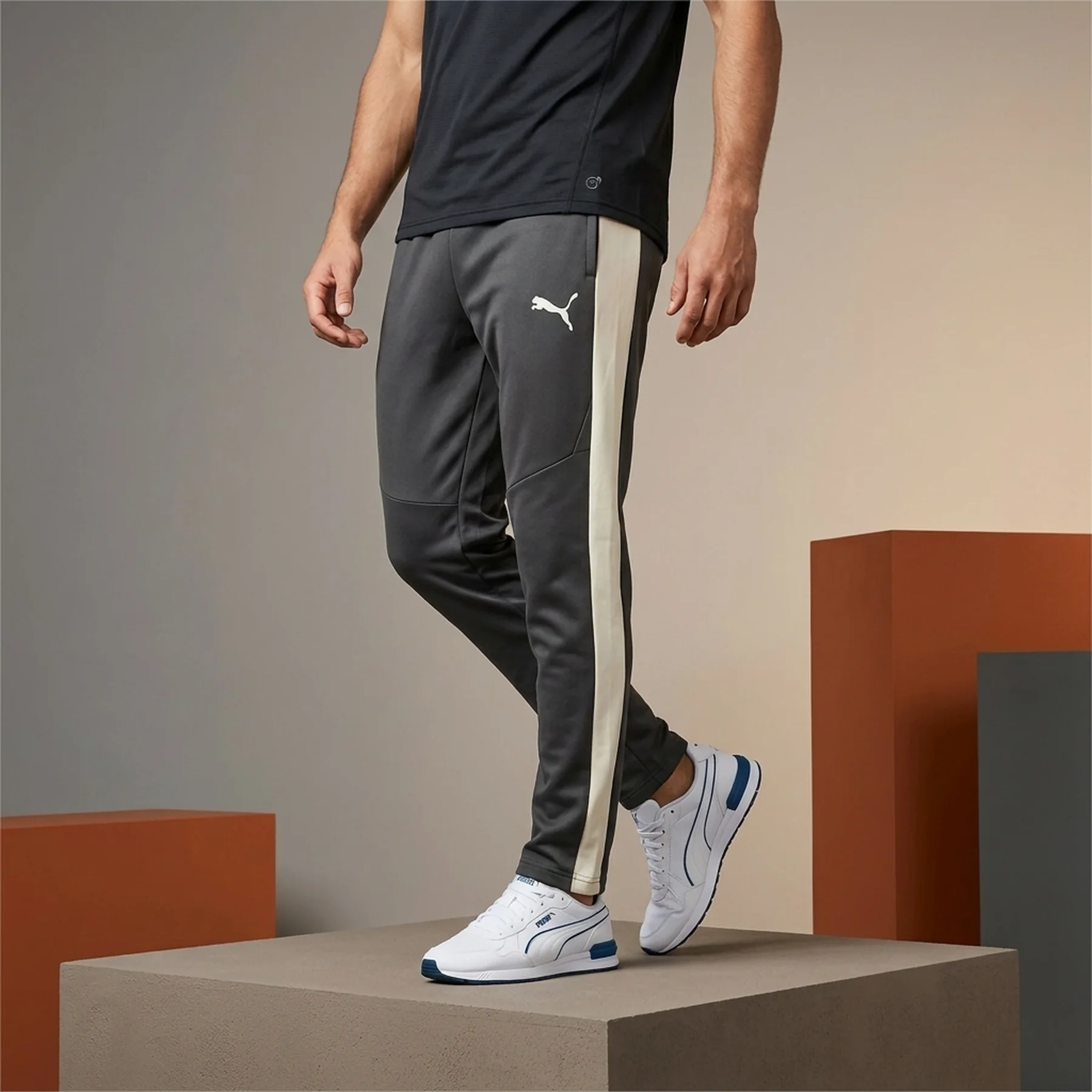Спортивні штани EVOSTRIPE Pants 68170269 Puma S Темно-сірий