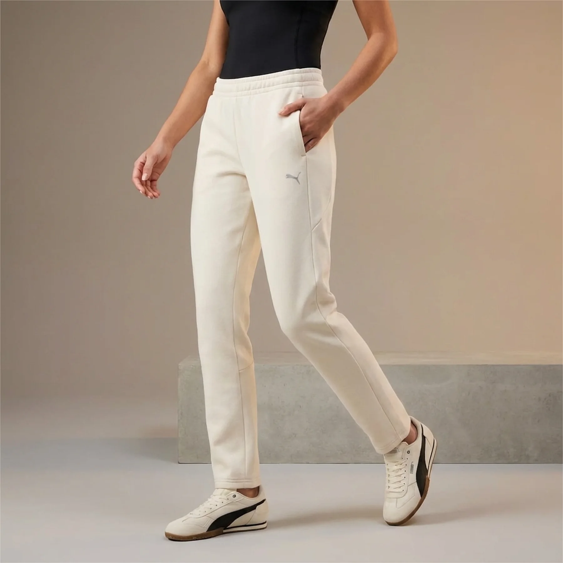 Спортивні штани EVOSTRIPE Sweatpants 68814387 Puma S Кремовий