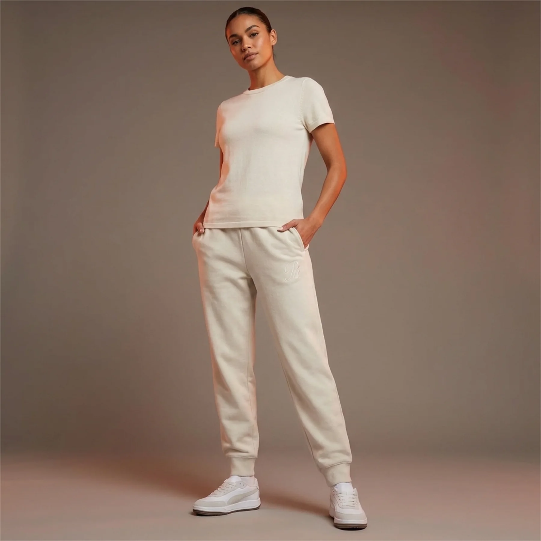 Спортивні штани SCRIPT Comfort Sweatpants 68498587 Puma M Кремовий