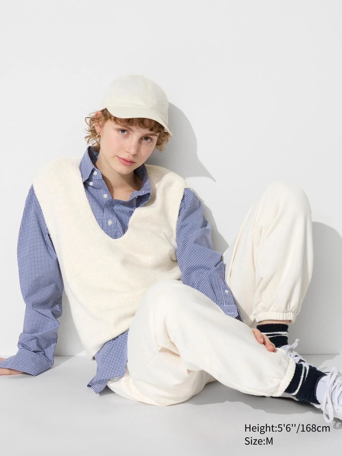 Спортивні штани UNIQLO джоггери 1159833965 (Білий M)