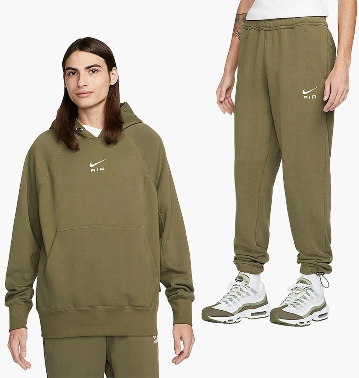 Спортивний костюм чоловічий Nike Air French Terry Olive (DV9777-222__DV9845-222)
