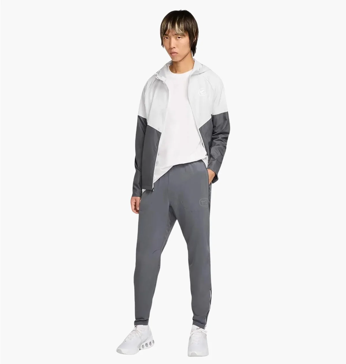 Спортивний костюм чоловічий Nike Air Run Grey/White (HM0187-068__HM0189-068)