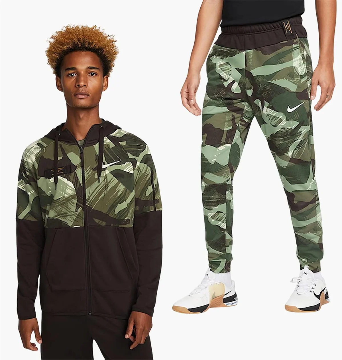 Спортивний костюм чоловічий Nike Dri-Fit Fleece Black/Green (DQ4790-220__FB7081-220)