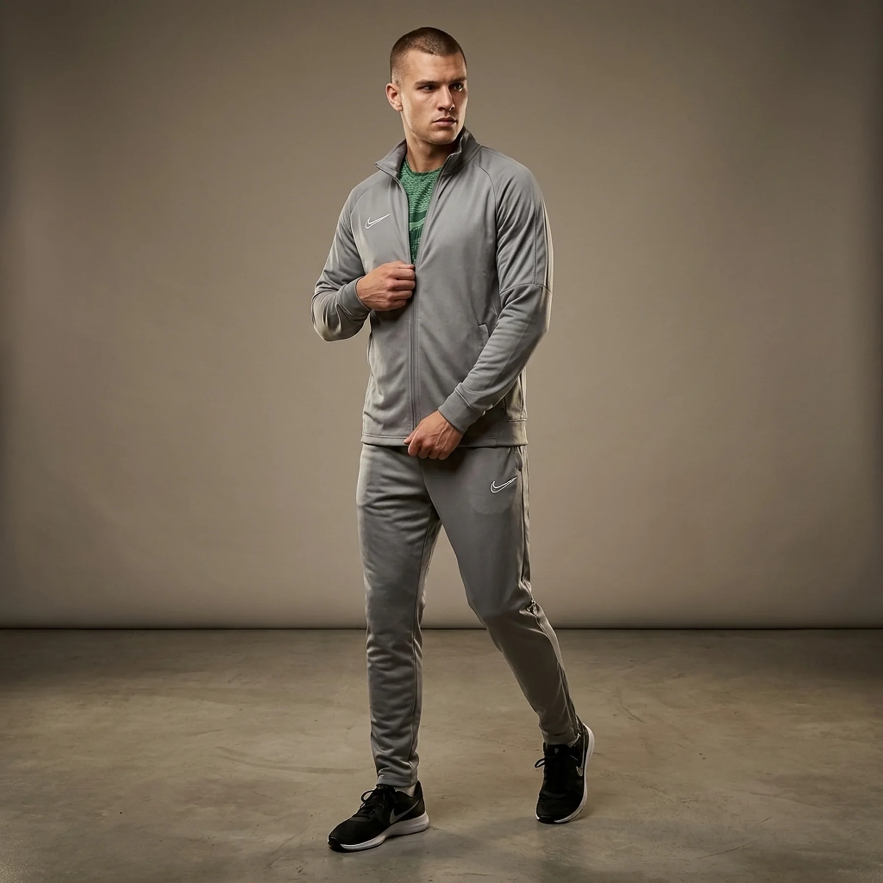 Спортивний костюм чоловічий Nike Dri-Fit Grey (CZ6376-063__CZ6379-063)