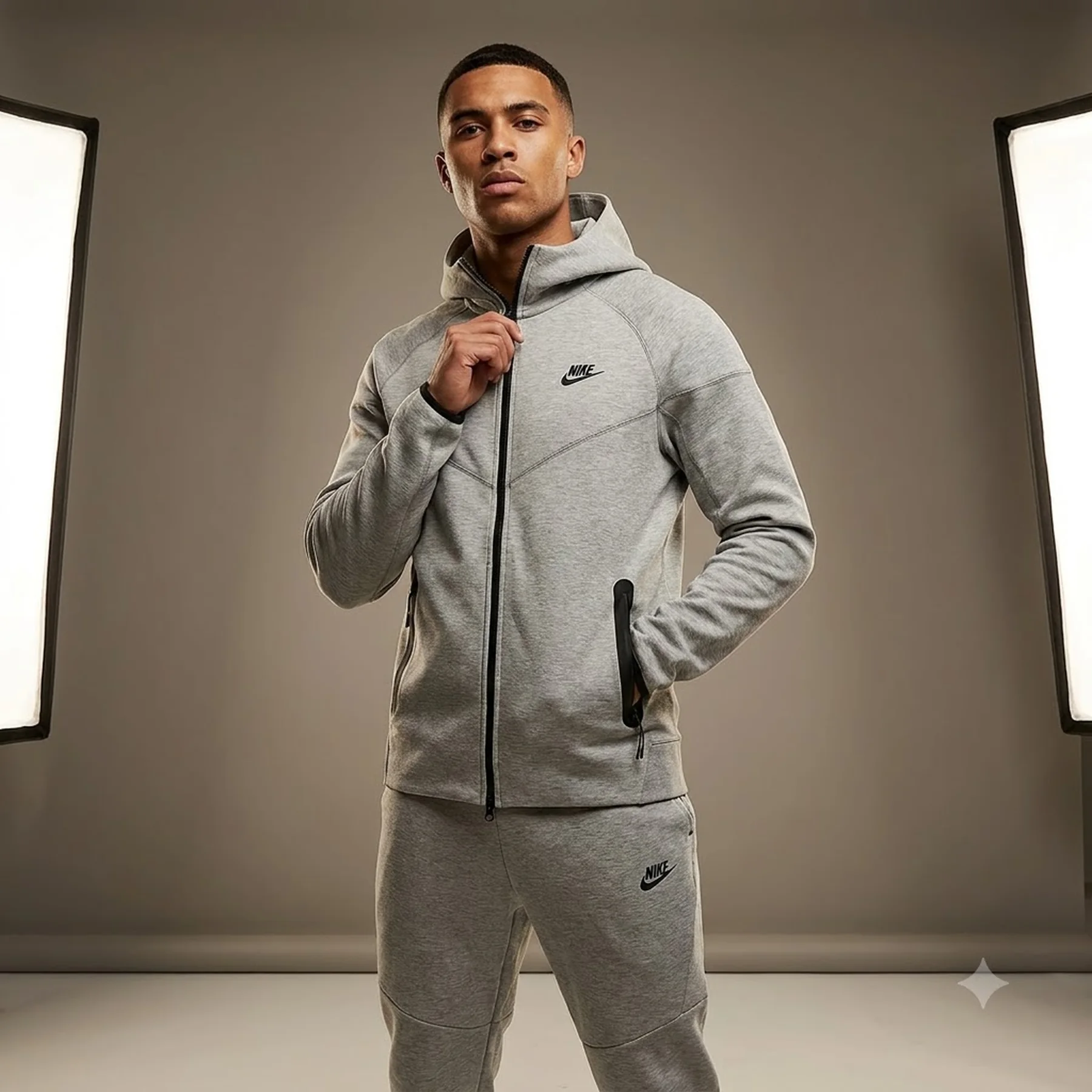 Спортивний костюм чоловічий Nike M Nk Tch Flc (FB7921-063&FB8002-063)