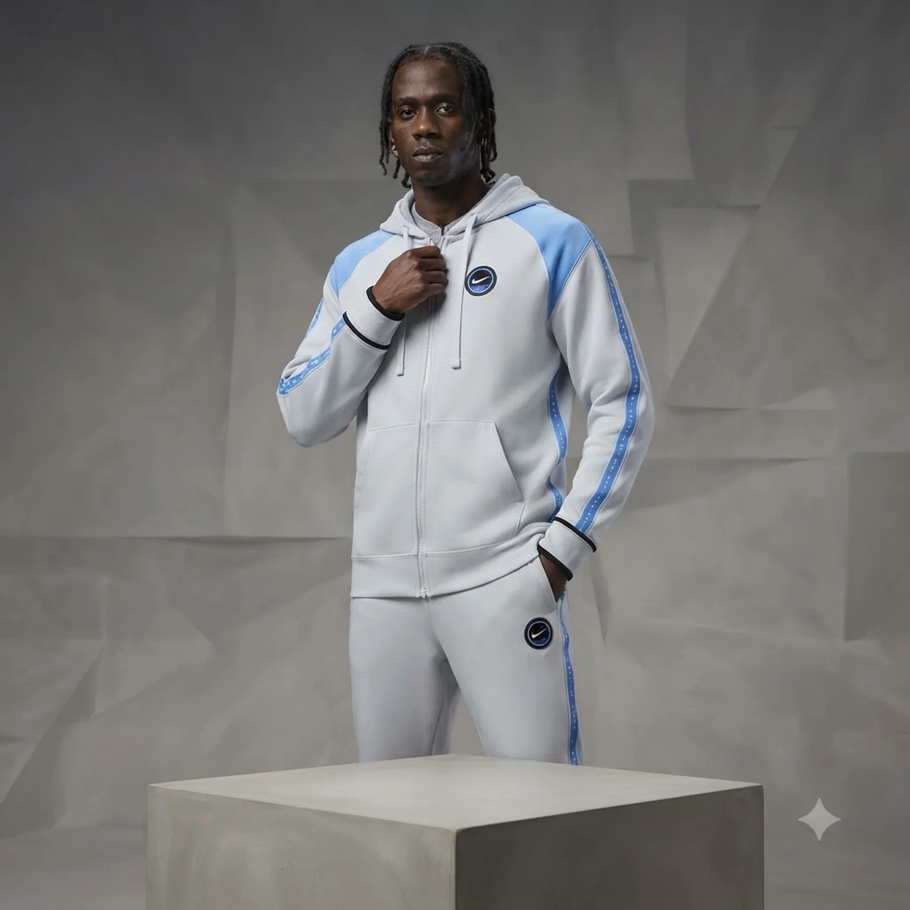Спортивний костюм чоловічий Nike Nsw Cs Flc Bb White (IH4285-025__IH4287-025)