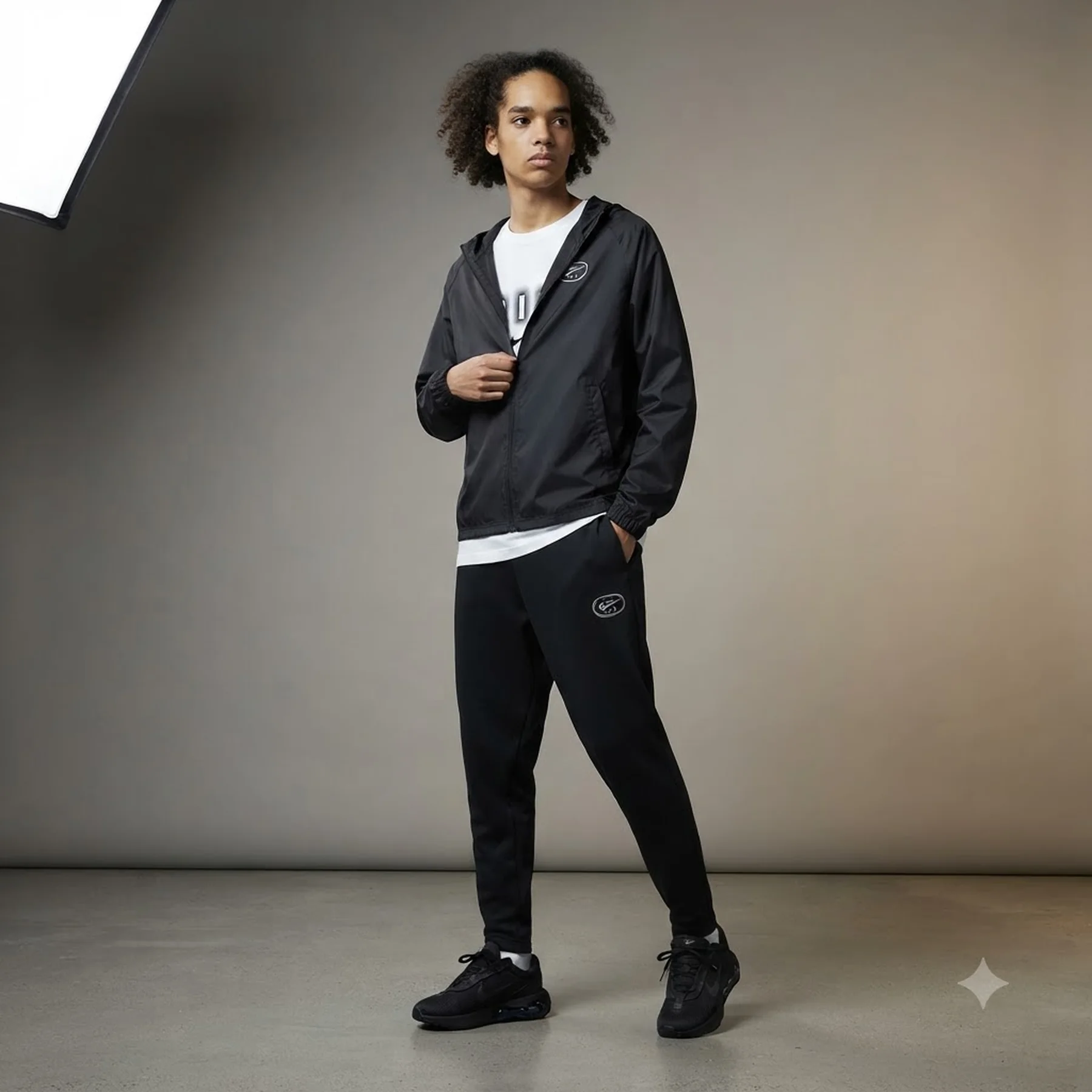Спортивний костюм чоловічий Nike Nsw Sw Air Run Black (HM0187-011__HM0189-011)