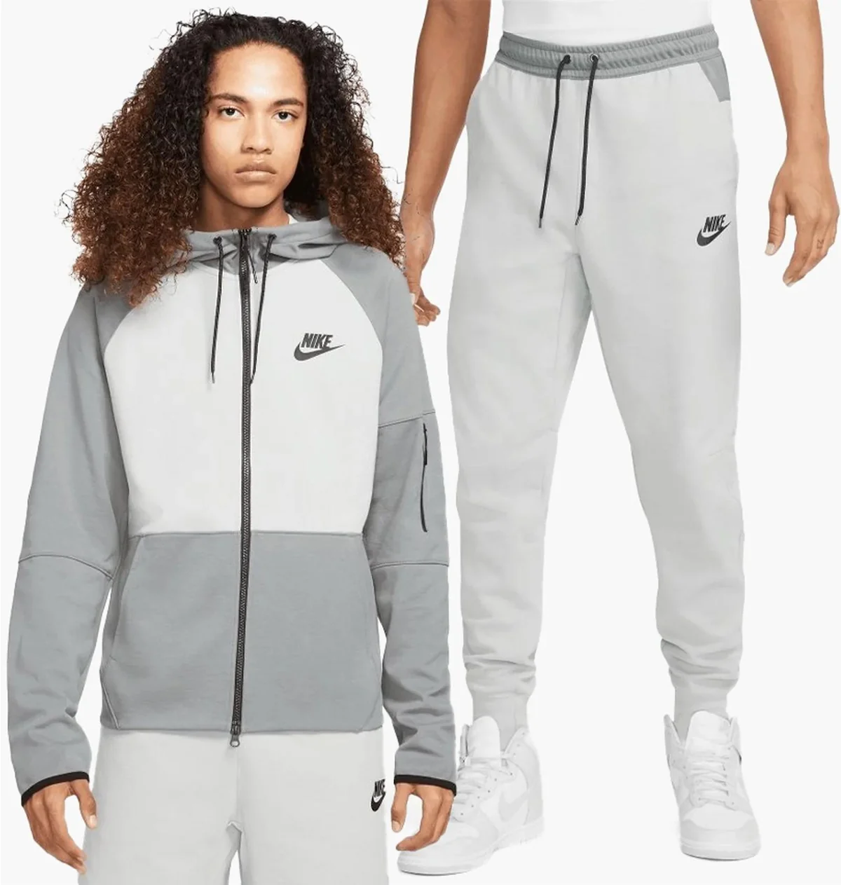Спортивний костюм чоловічий Nike Sportswear Full Zip Grey (DD5284-077_DD5293-077)