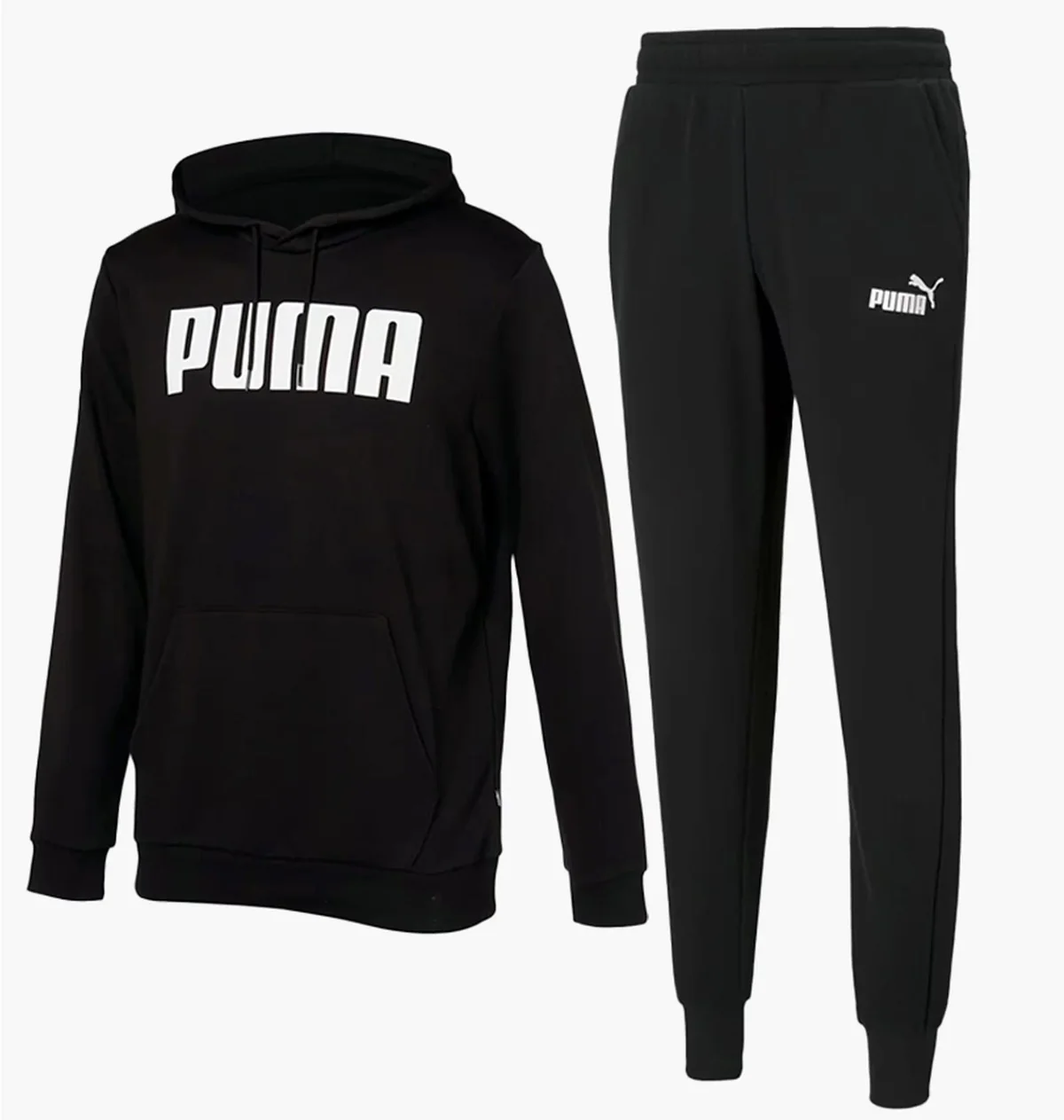 Спортивний костюм чоловічий Puma Essentials Logo Sweatpants & Hoodie Black (847228-01_586716-01)