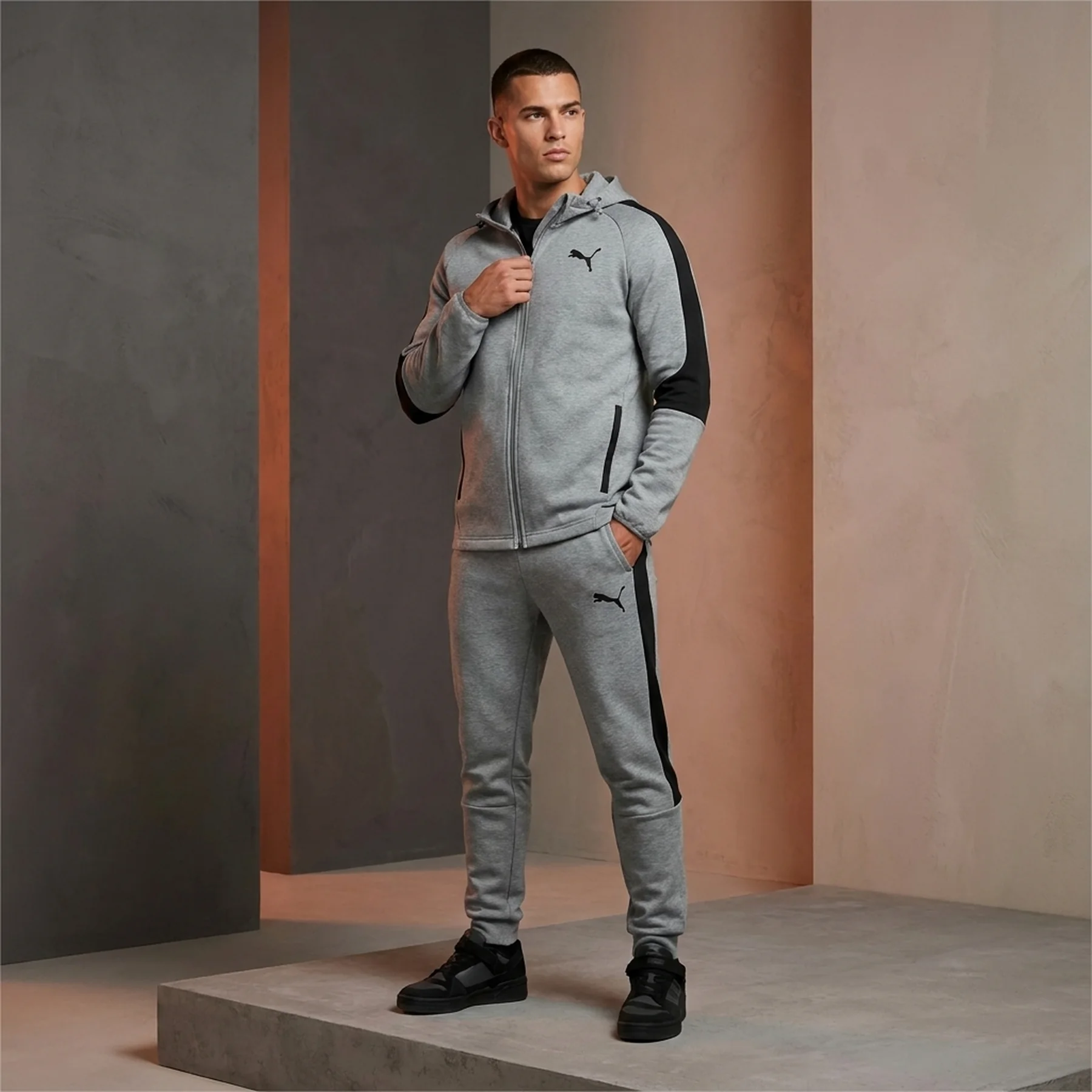 Спортивний костюм чоловічий Puma Evostripe Grey (585812-03_585814-03)