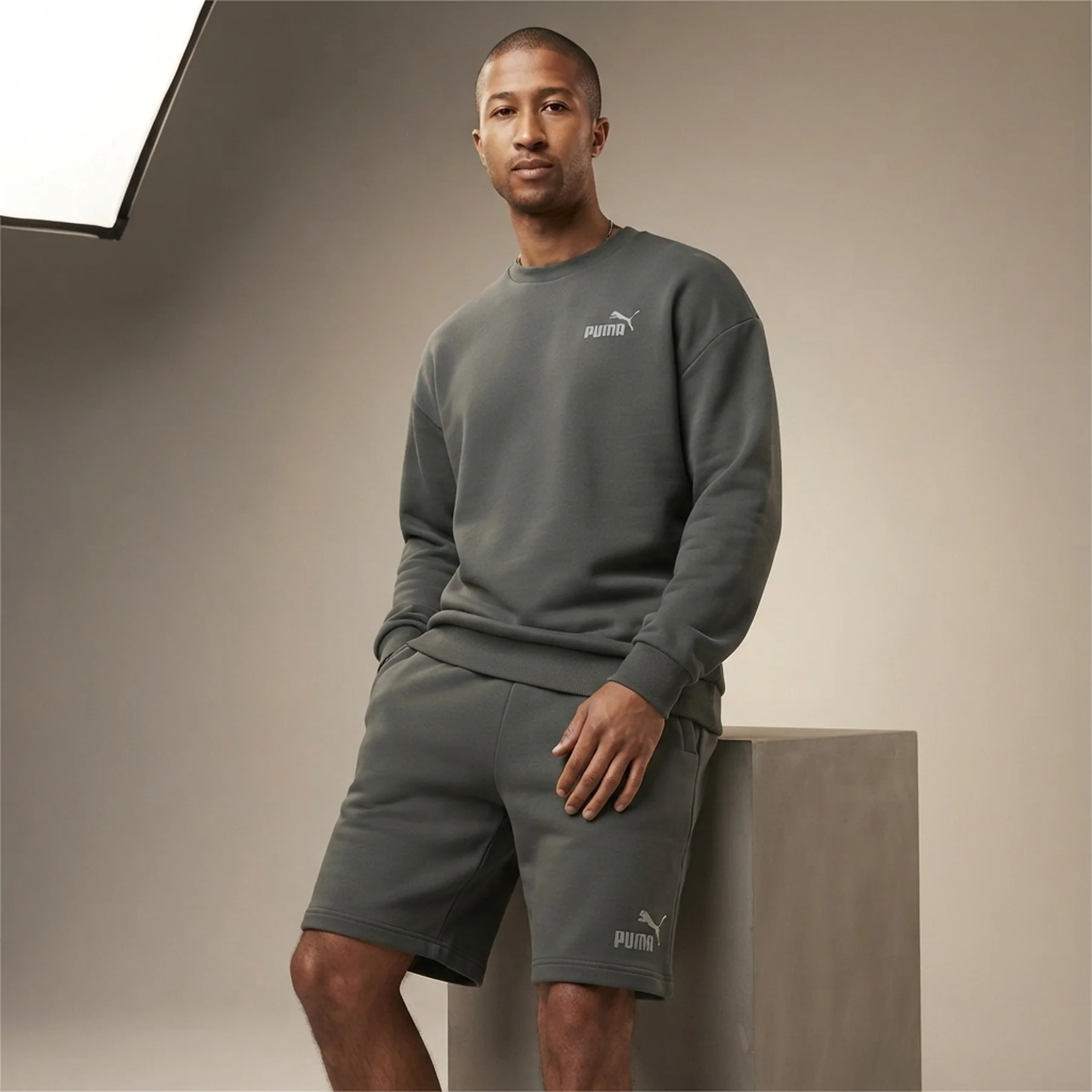 Спортивний костюм чоловічий Puma Relaxed Grey (673308-80)