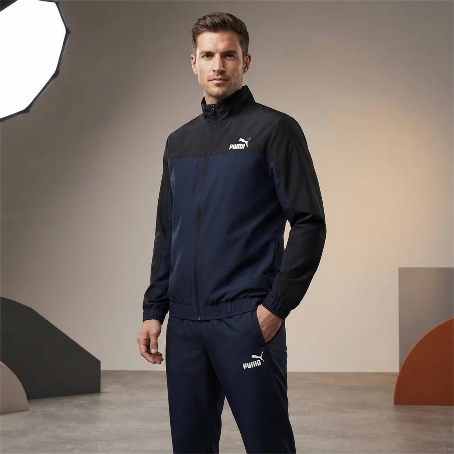 Спортивний костюм чоловічий Puma Tracksuit Blue/Black (678887-14)