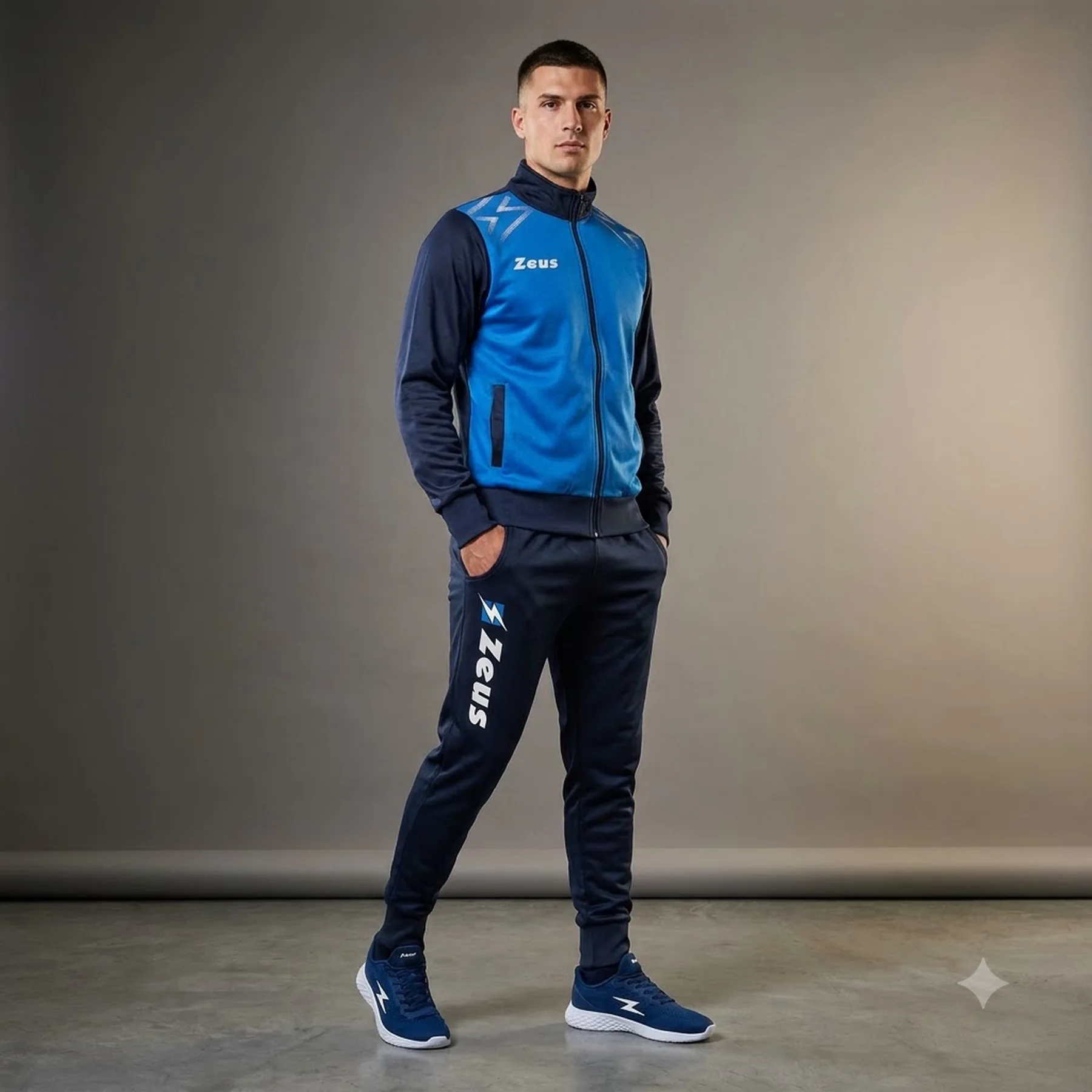 Спортивний костюм чоловічий Zeus Tuta Easy Blue/Light Blue (Z01575)