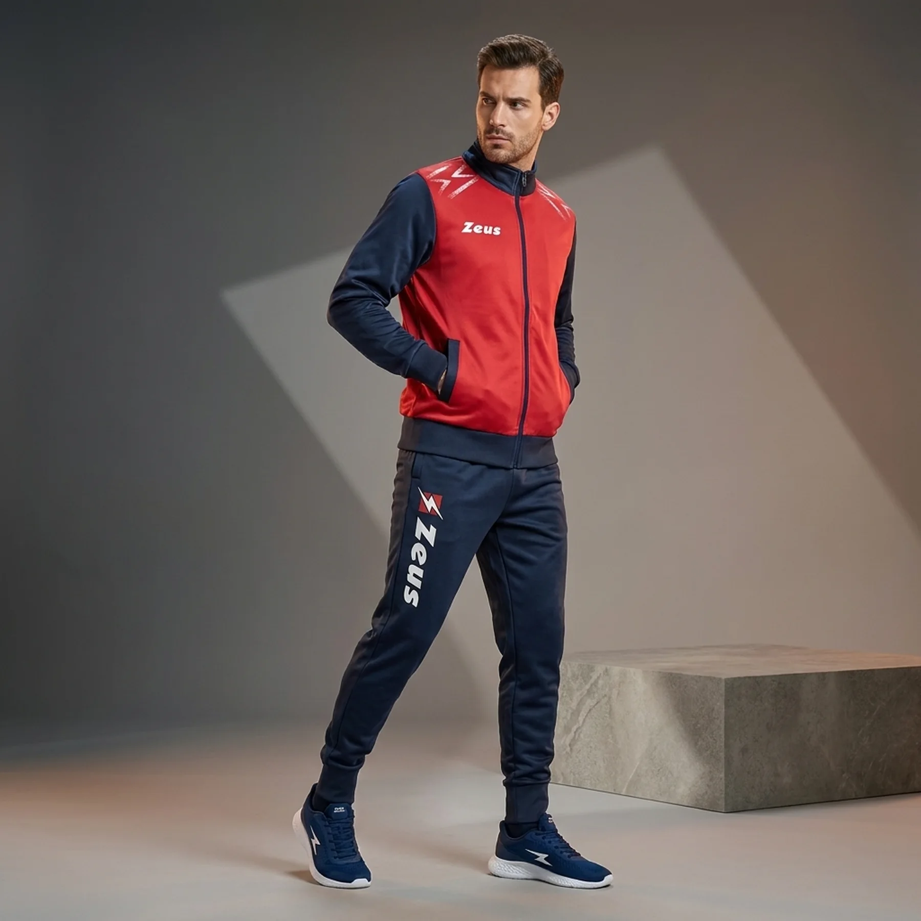 Спортивний костюм чоловічий Zeus Tuta Easy Blue/Red (Z01574)