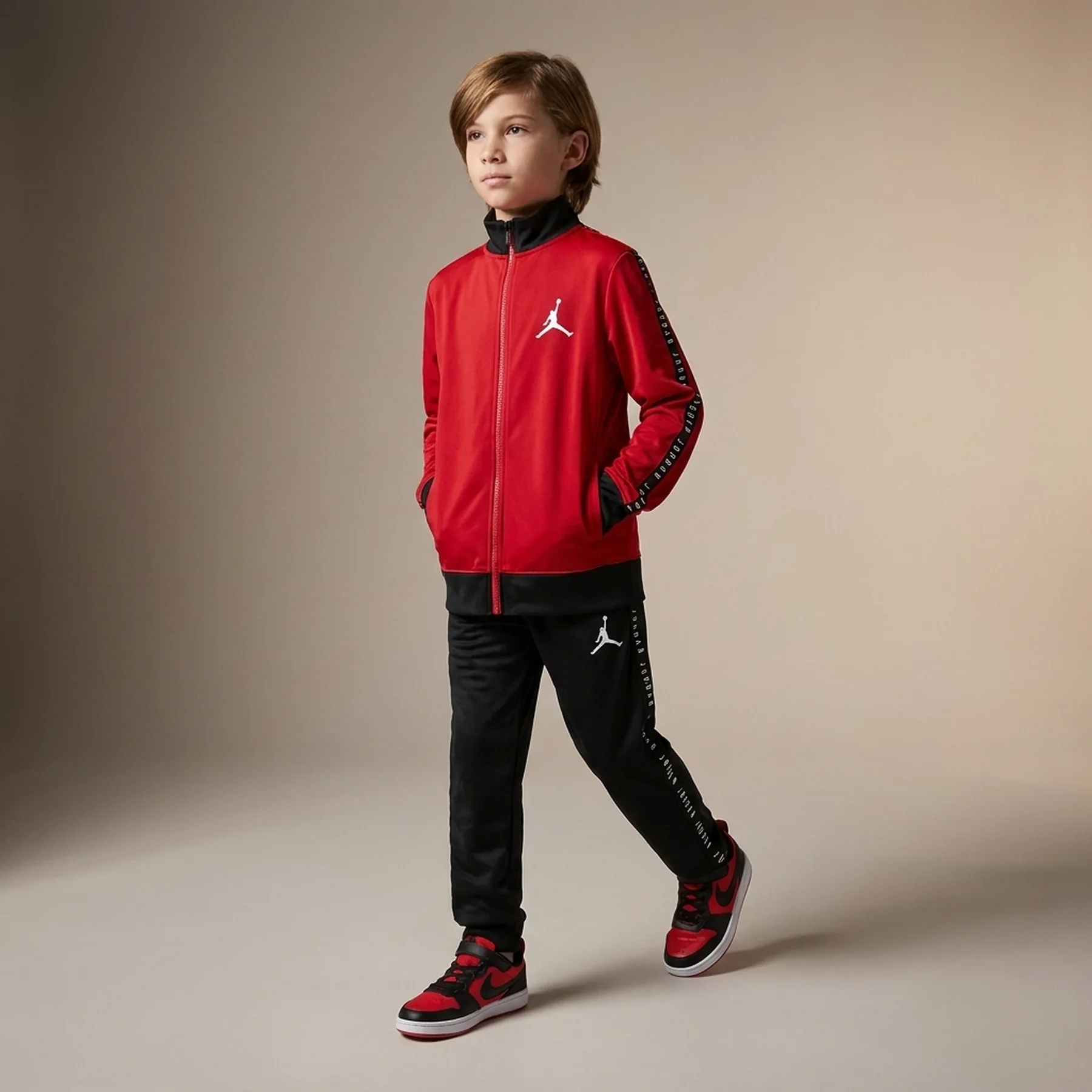 Спортивний костюм дитячий Jordan Jdn Tricot Set Red/Black (95A449-KR5)