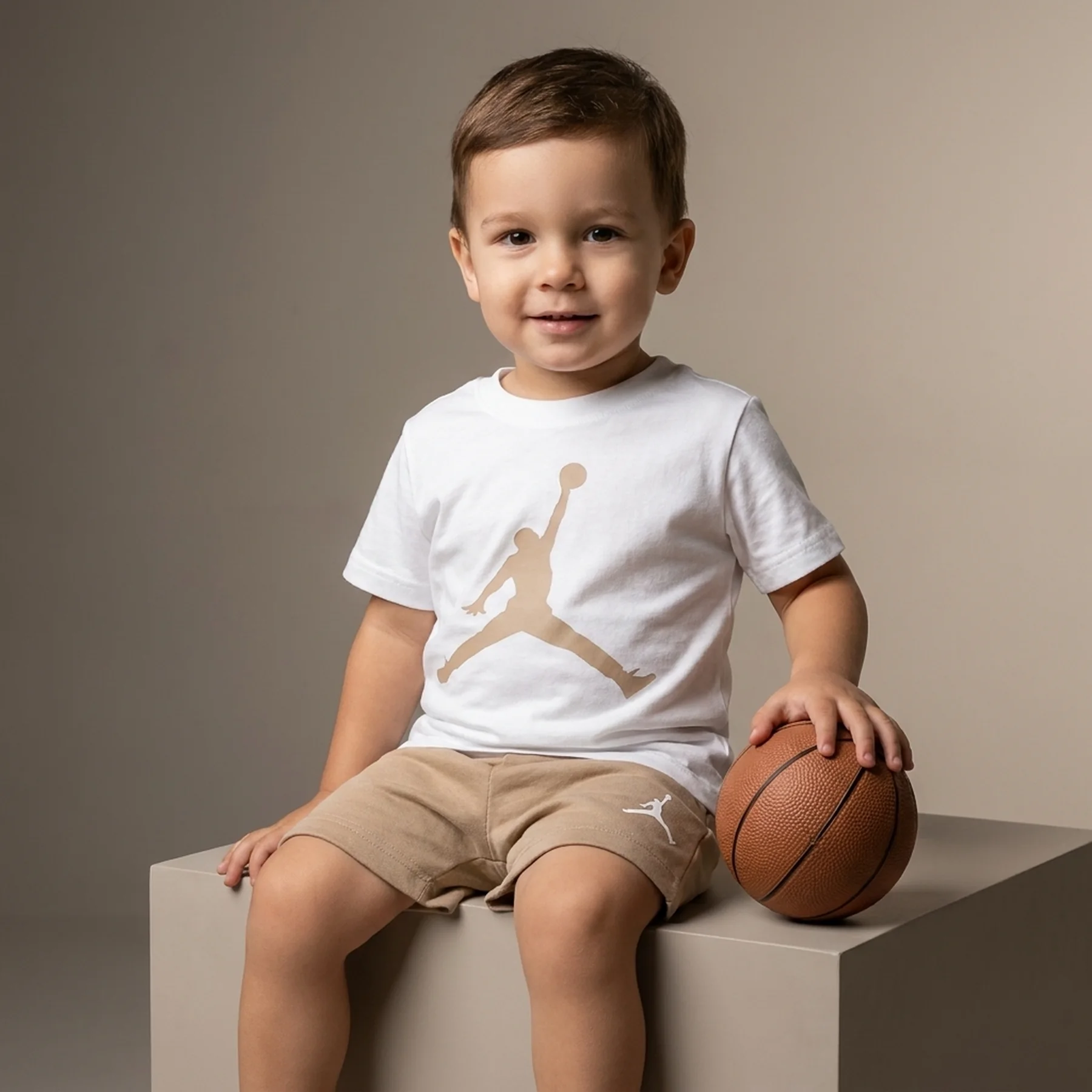 Спортивний костюм дитячий Jordan Jumpman Beige/White (85C138-J34)